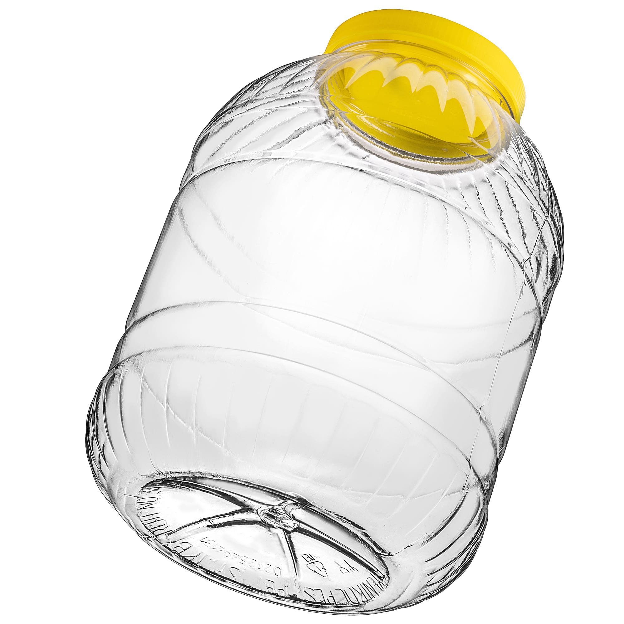 Słoik plastikowy z zakrętką 8L żółty
