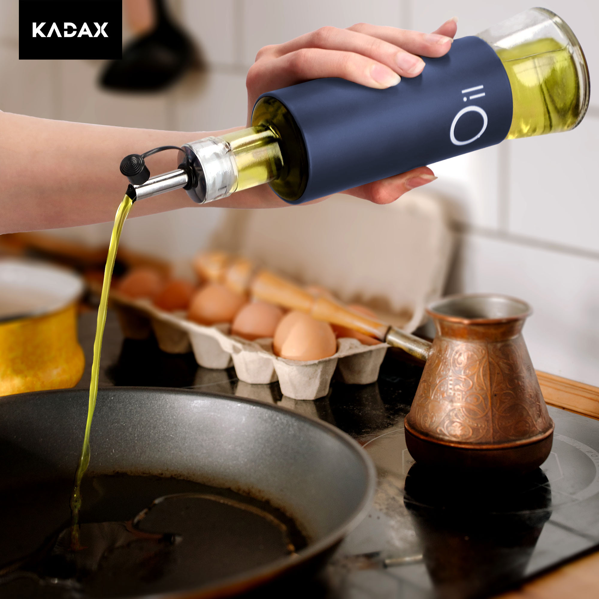 Dozownik na oliwę Lerin 280 ml, grantowy