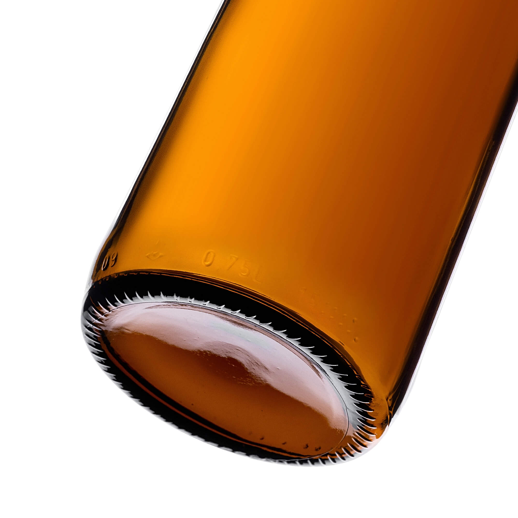 Butelka na wino Biagio 750ml brązowa z korkiem aglomerowanym 30 szt.