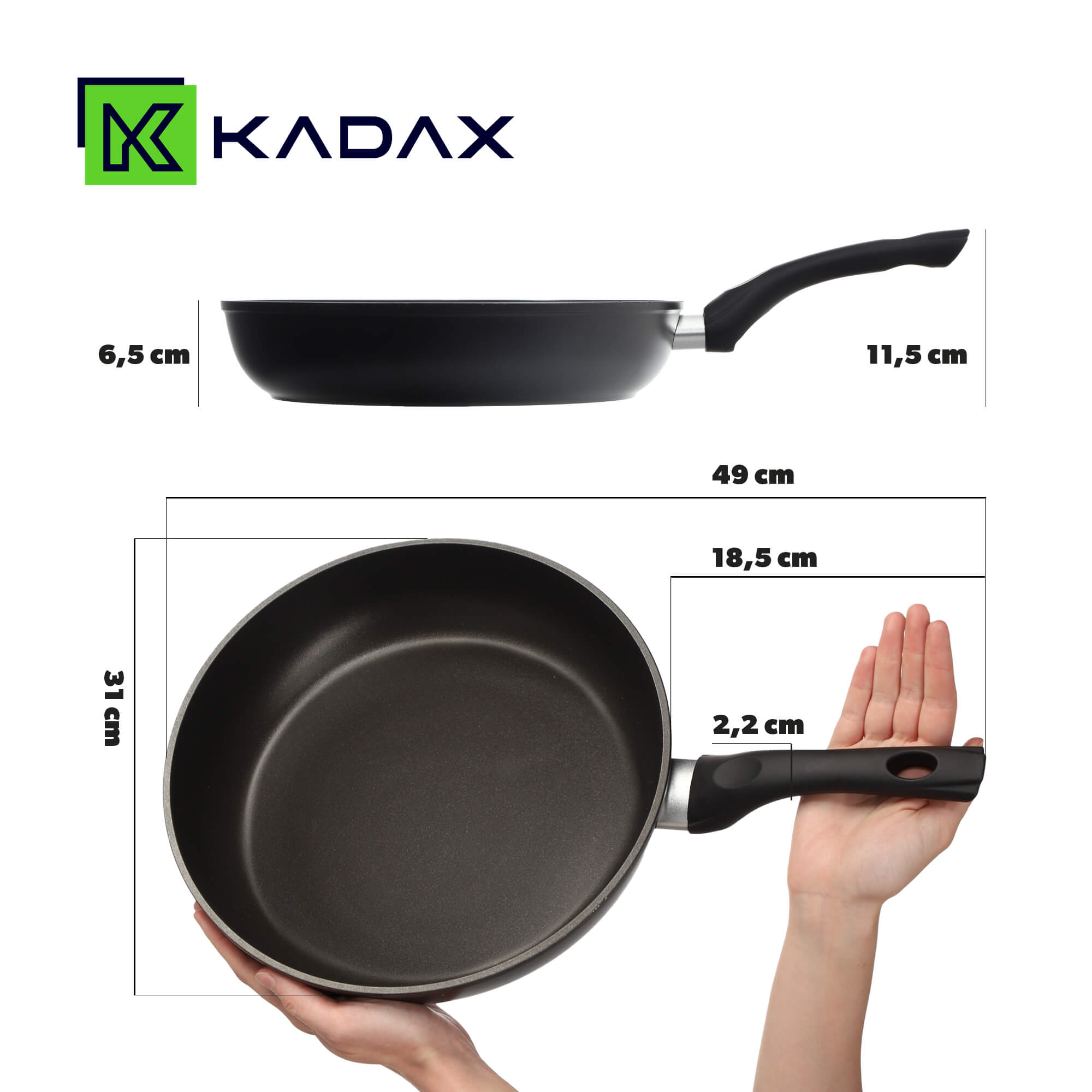 Patelnia z powłoką nieprzywierającą Garsas 30 cm