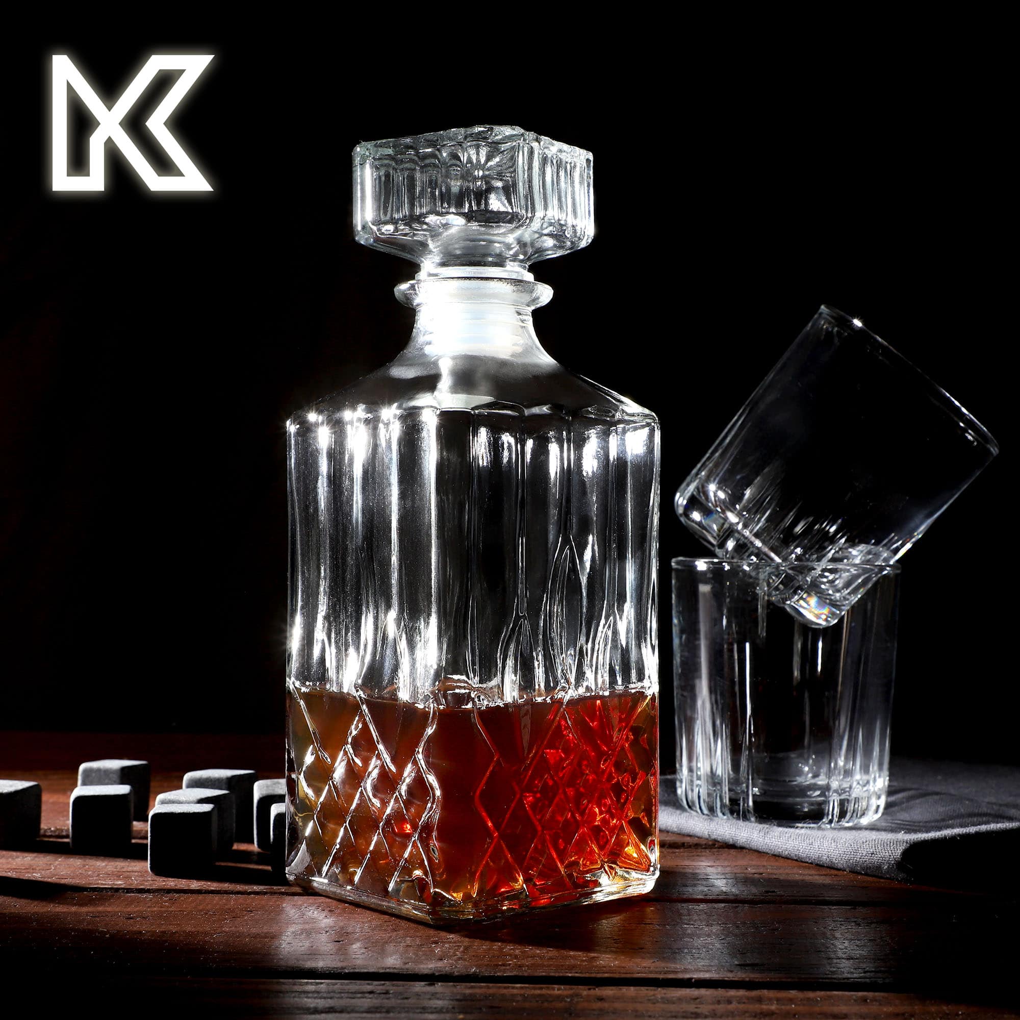 Karafka do whisky Savona, pakiet 6 szt