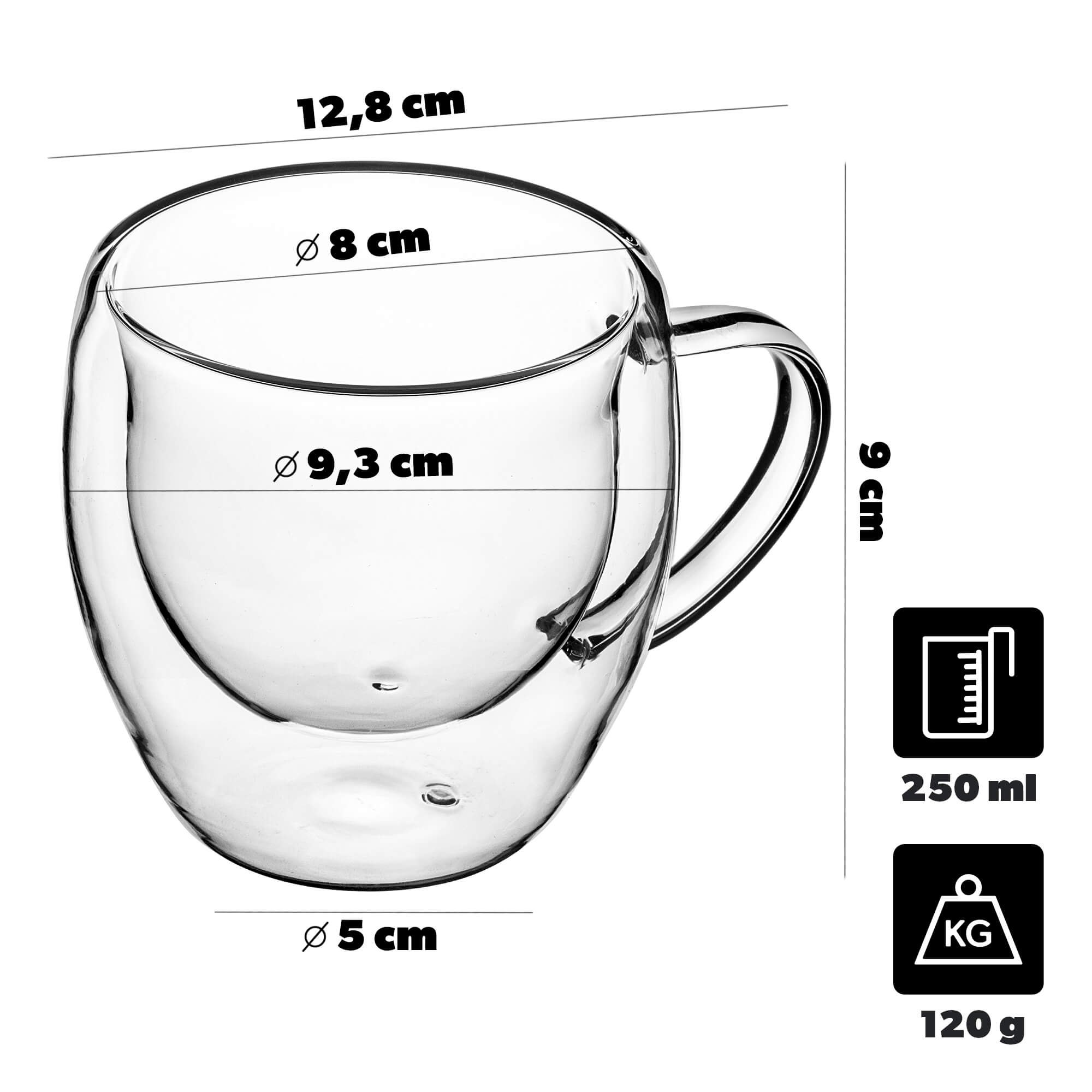 Kubek termiczny do kawy i herbaty Forli 250 ml, 1 szt.
