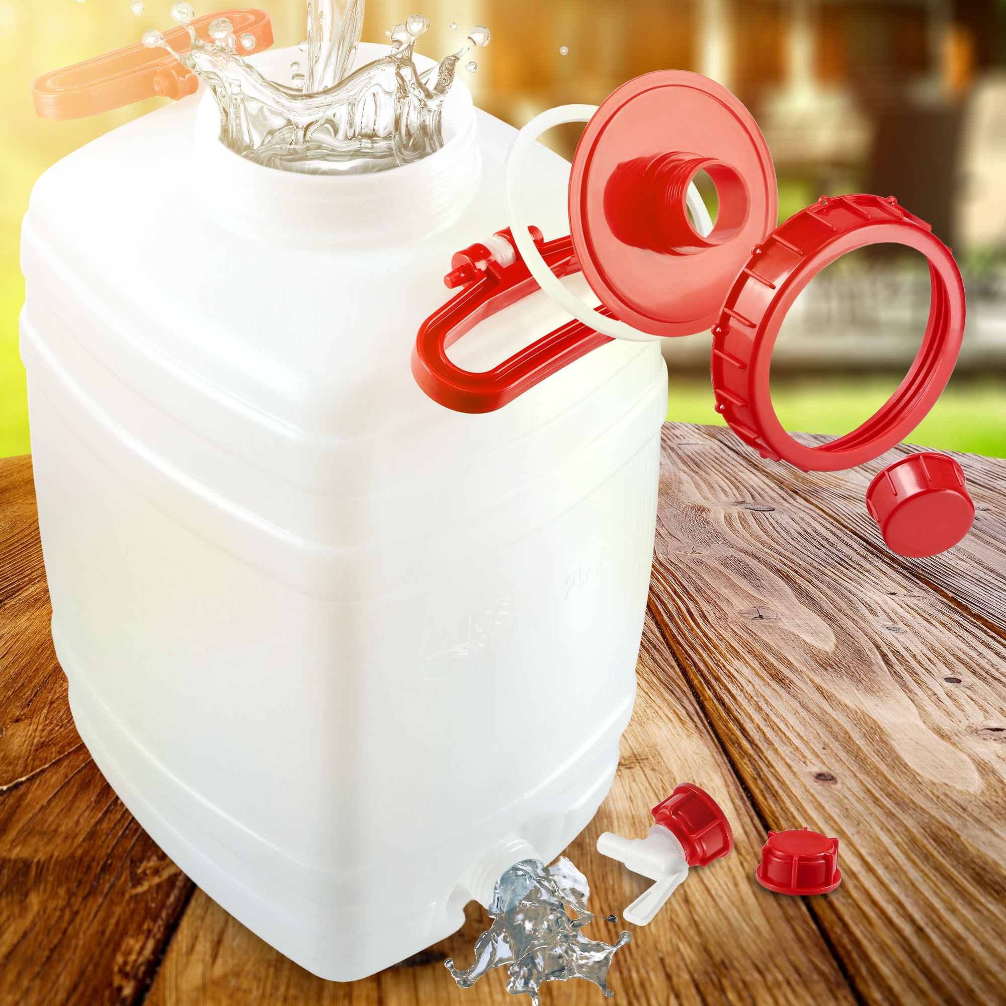 Plastikowa beczka z kranikiem Asele na wodę 25L