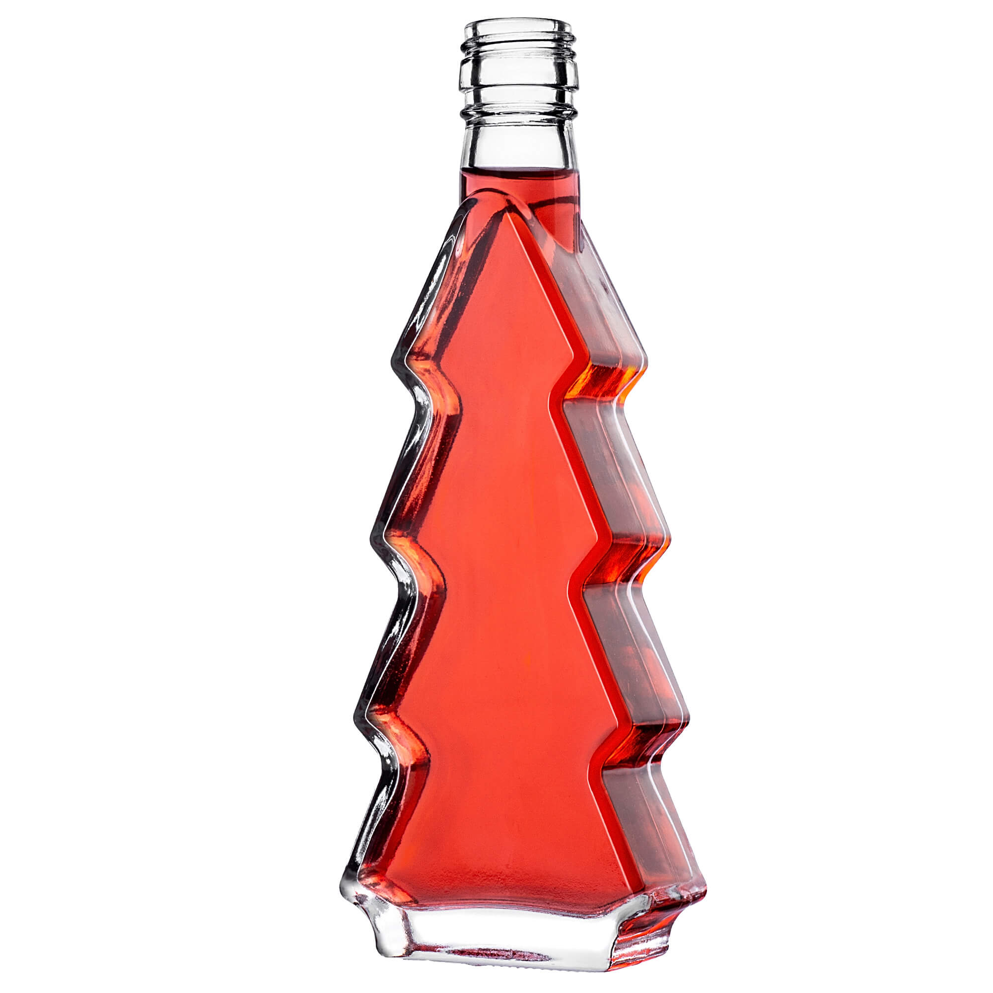 Szklana butelka choinka Enna 200ml z białą zakrętką 1 szt.