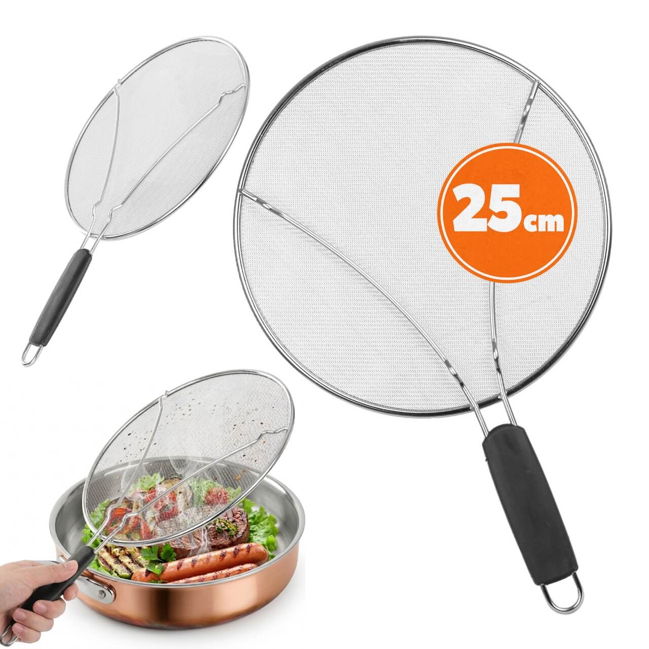 Sito na patelnię Pero 25 cm stalowe