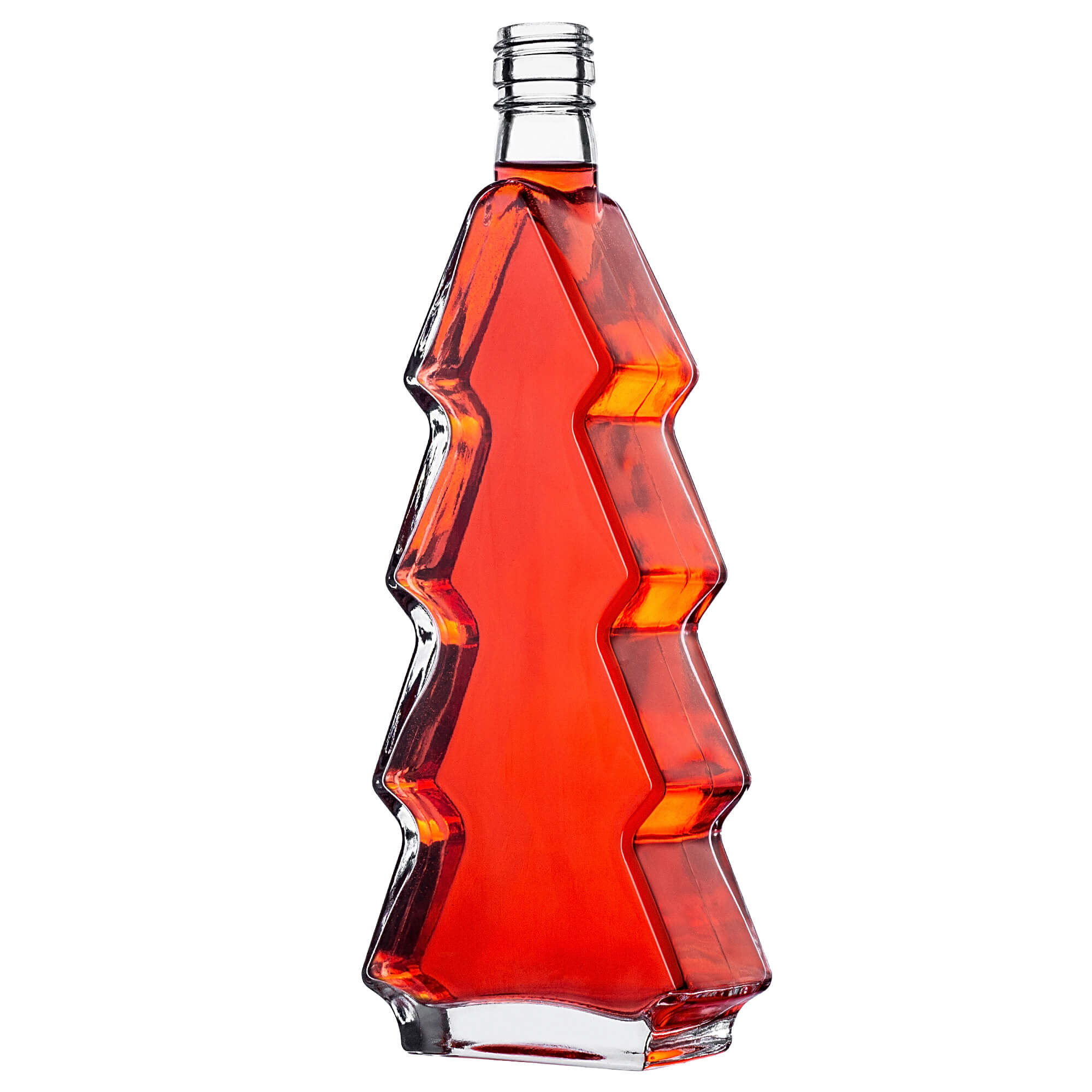 Szklana butelka choinka Enna 500ml z białą zakrętką 10 szt.