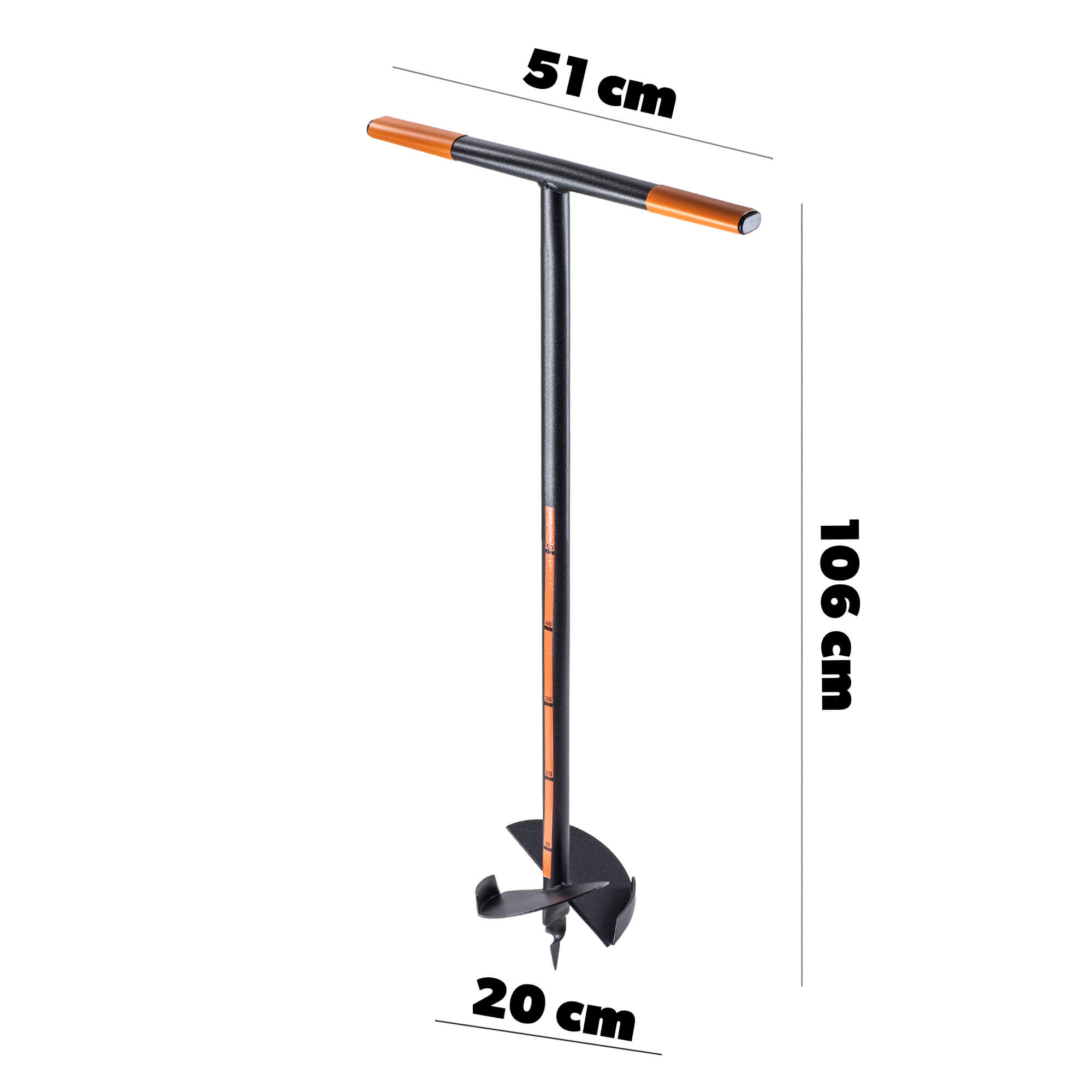 Świder ręczny do gleby Tremal 20 x 106 cm