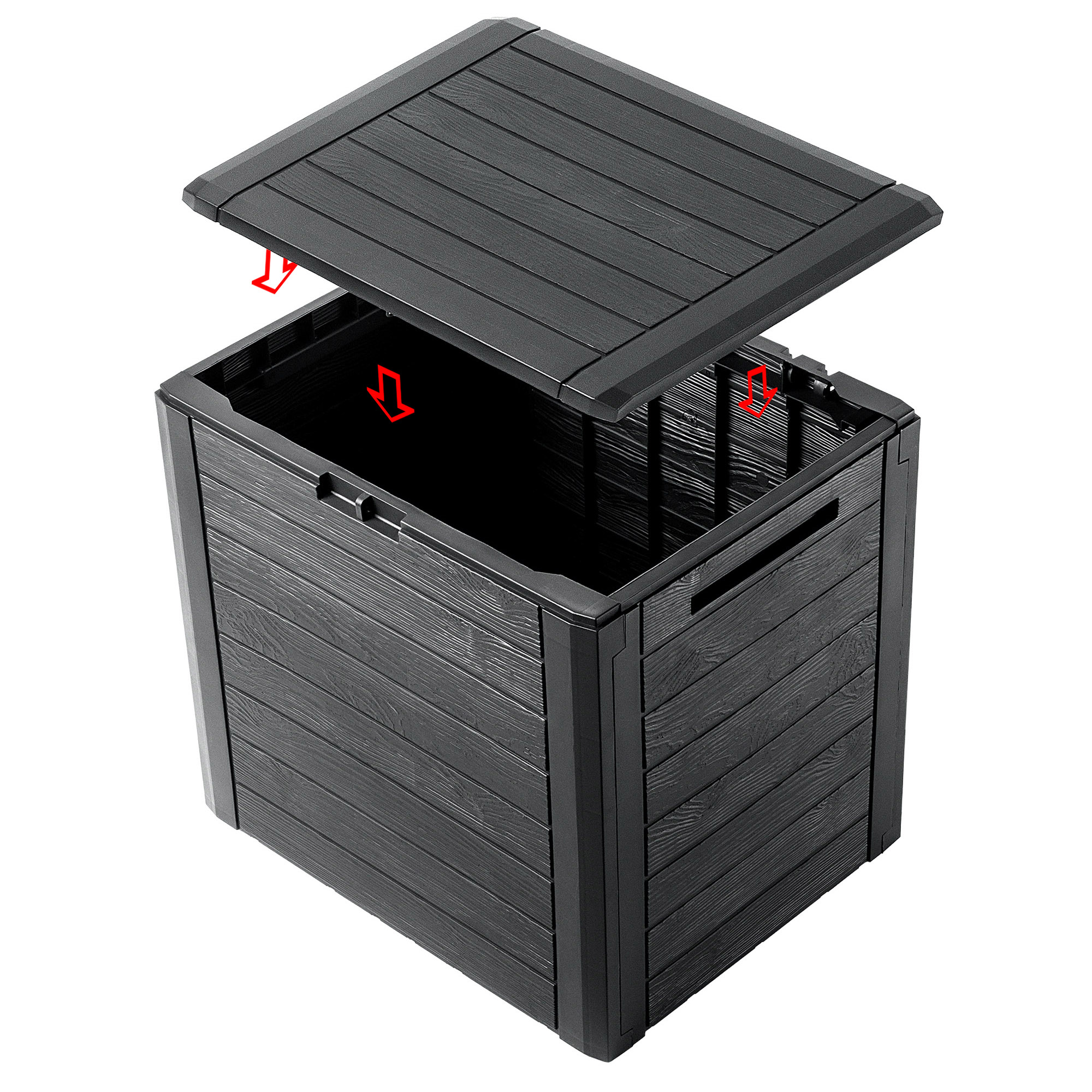 Skrzynia ogrodowa Grewena 140L, antracyt