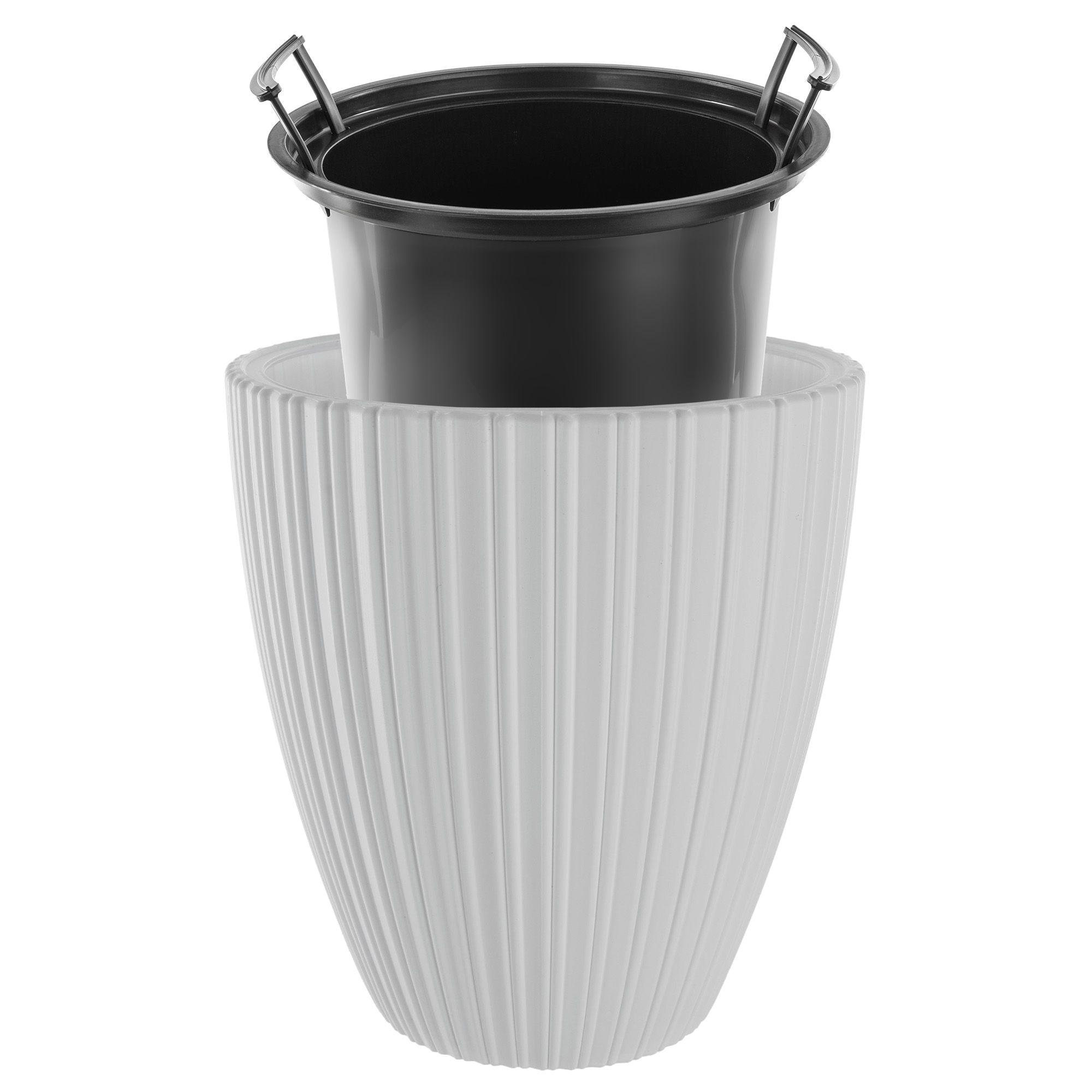 Doniczka na kwiaty Raivael 30 cm biała