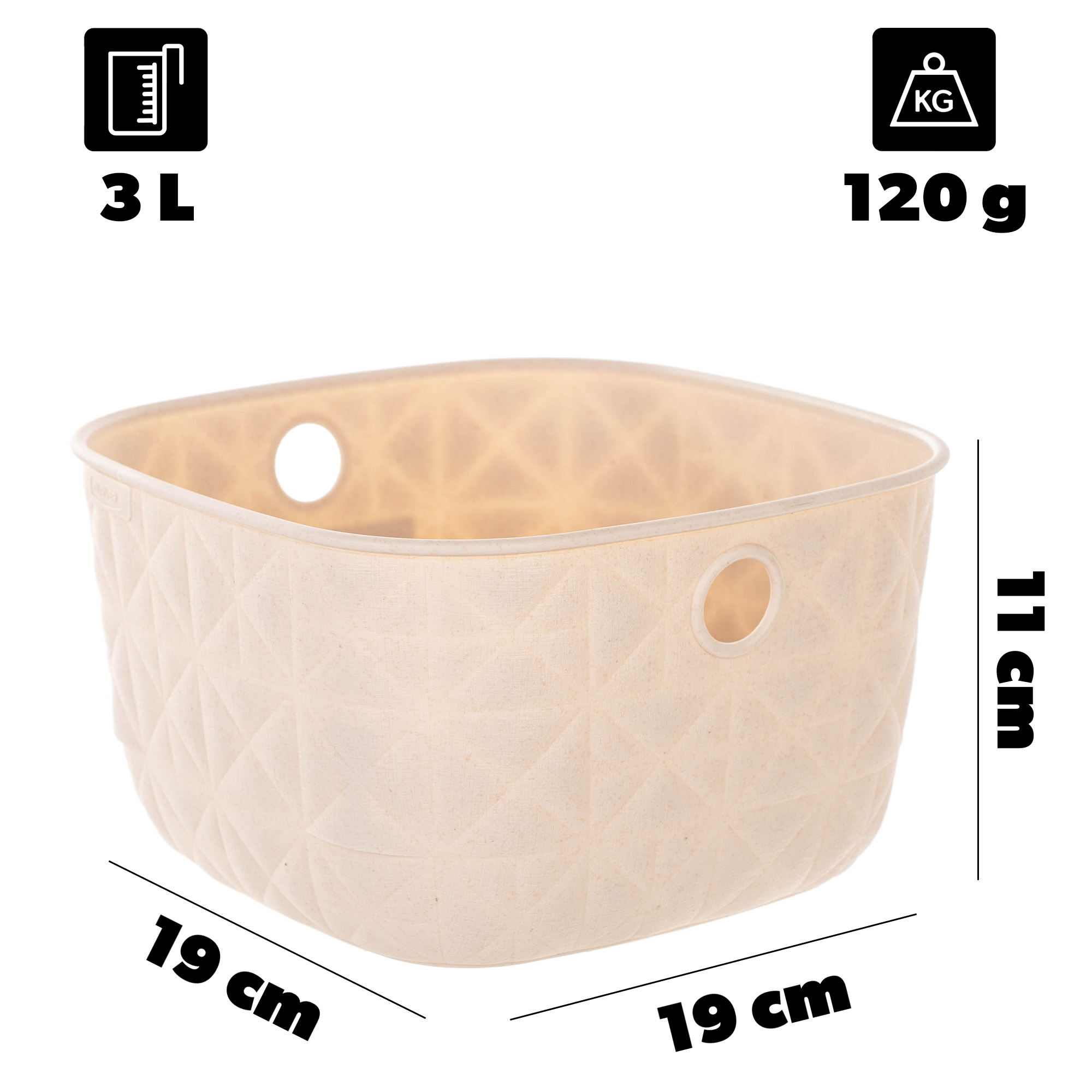 Koszyk Curver Softex XS 3L kremowy