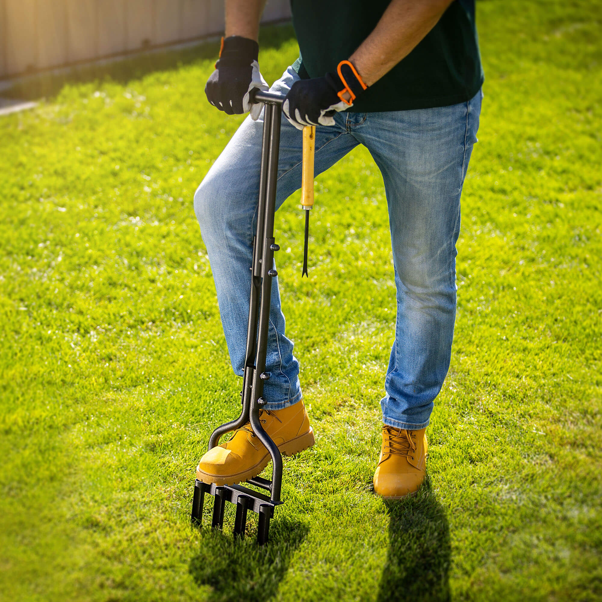 Aerator ogrodowy rurkowy ręczny Arden 92 x 20 cm czarny