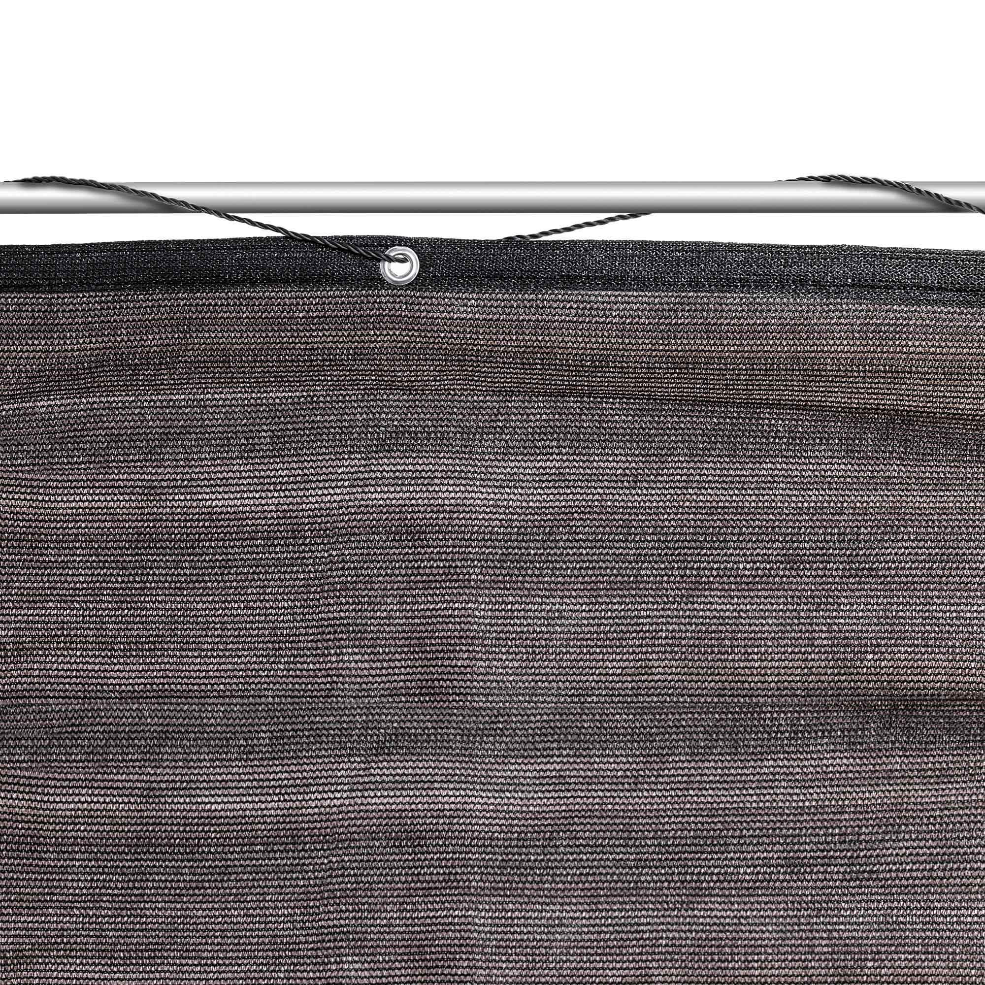 Osłona balkonowa Thus 1 x 5.5 m PE 180 g/m² czarna