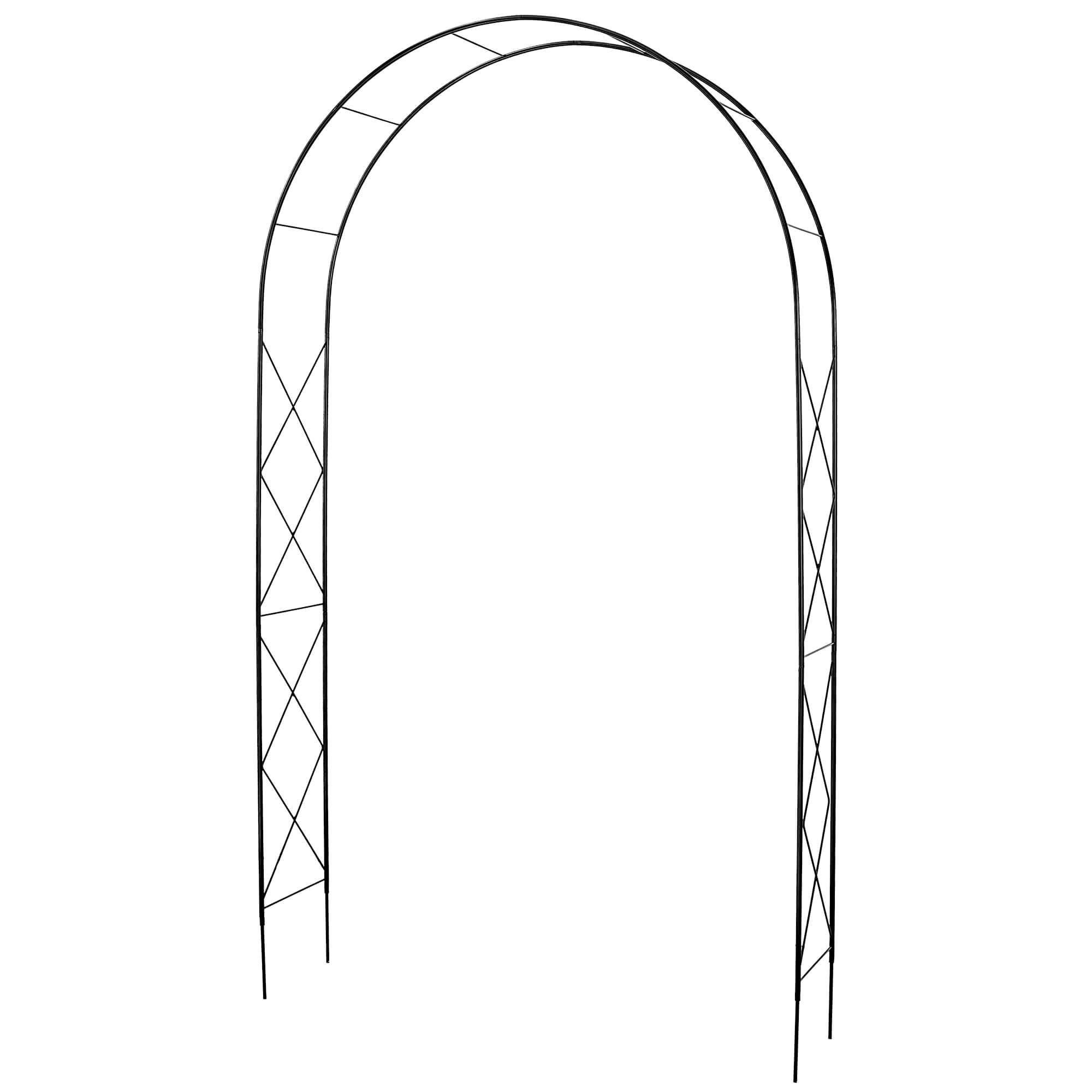 Pergola metalowa "Atri" 255 cm, czarna