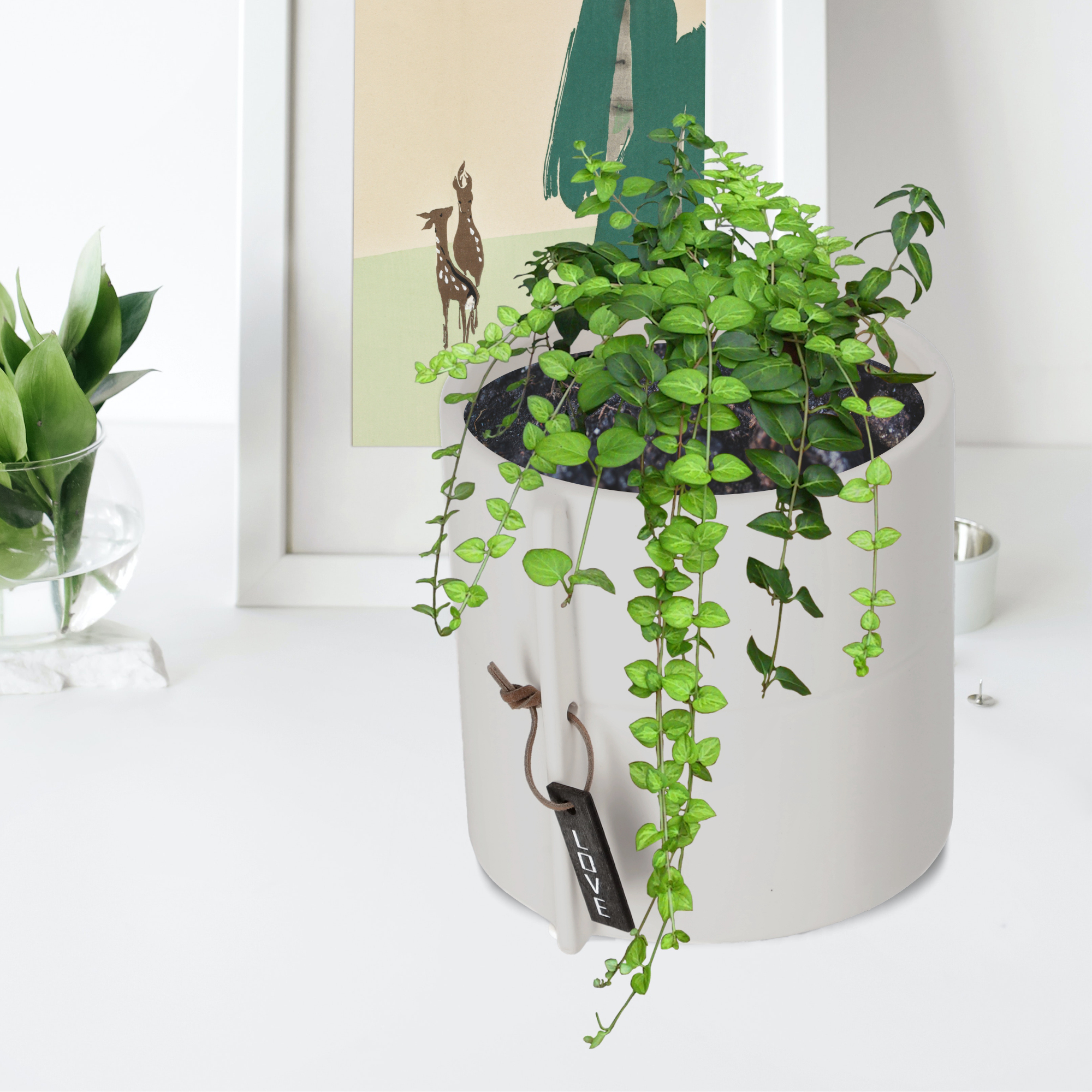Osłonka ceramiczna 17 cm, szara