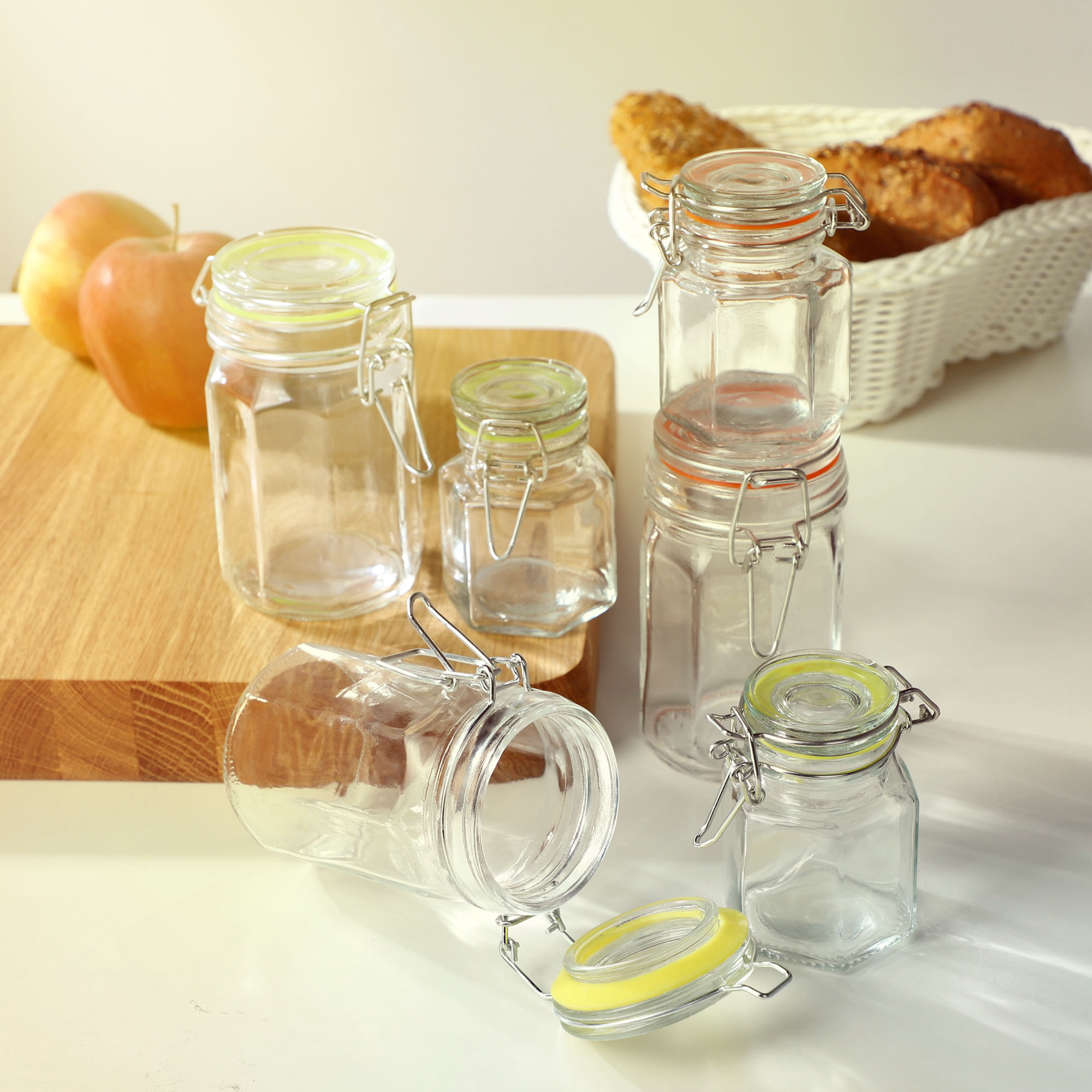 Zestaw słoików z klipsem Fabro 100 ml 3szt