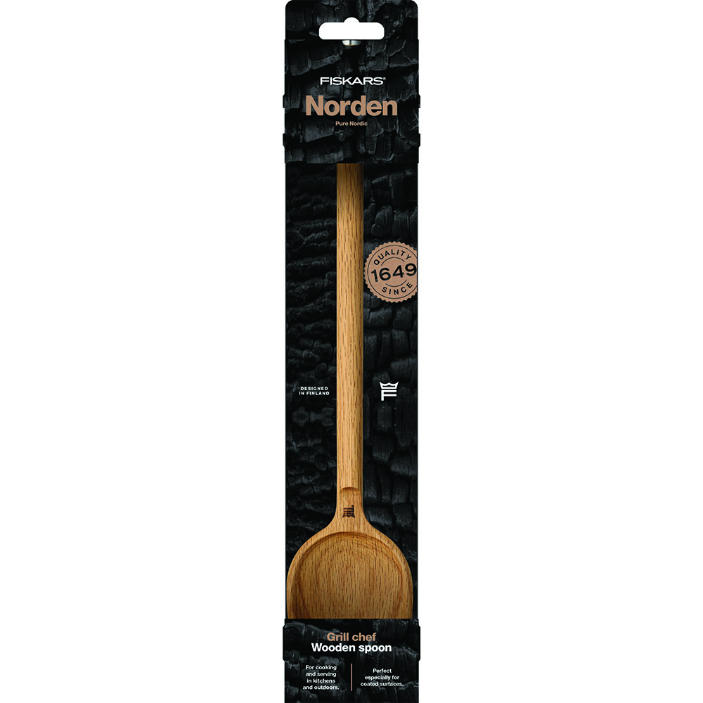 Fiskars 1066428 Norden Grill Chef Drewniana łyżka