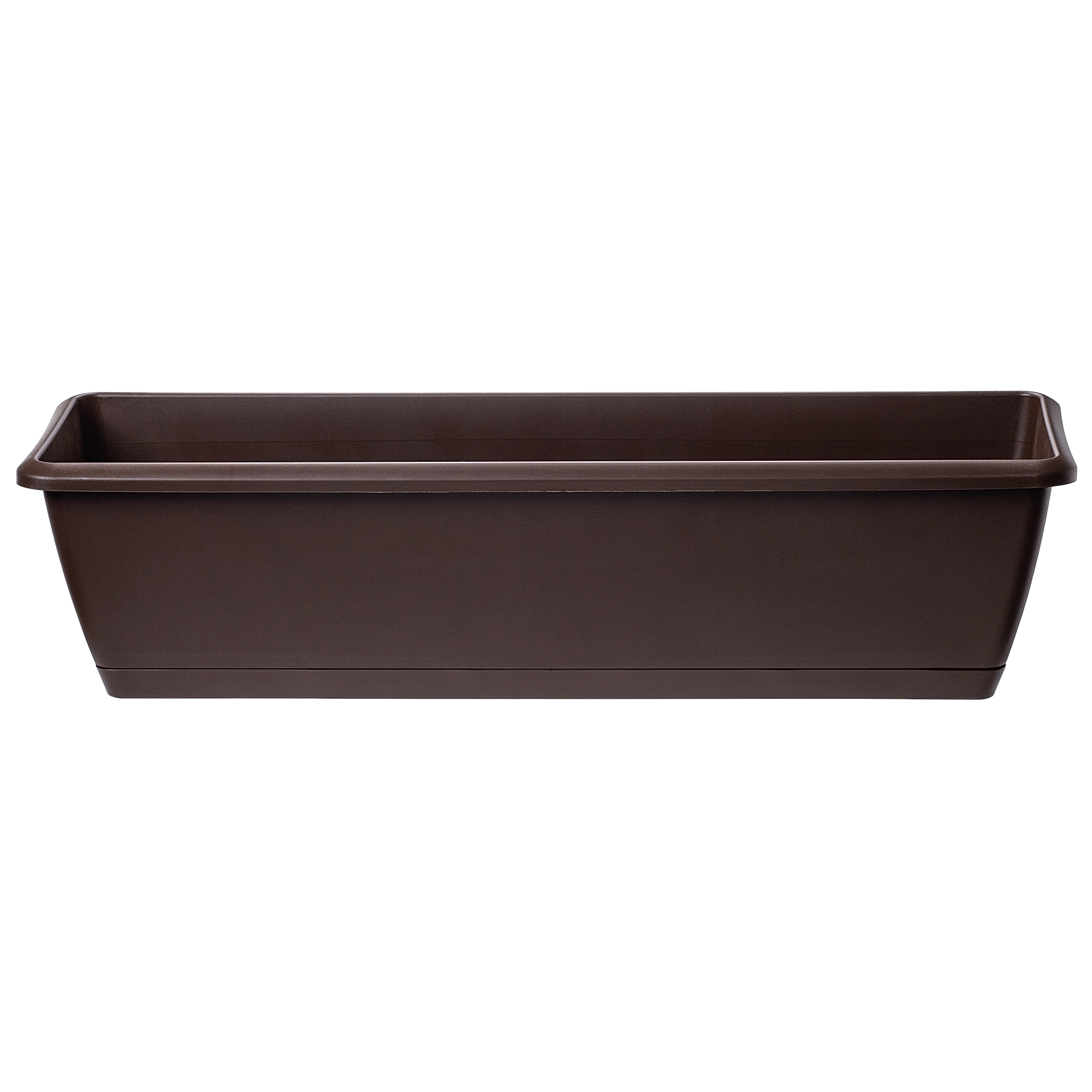 Skrzynka balkonowa Perama 60 cm, brązowa