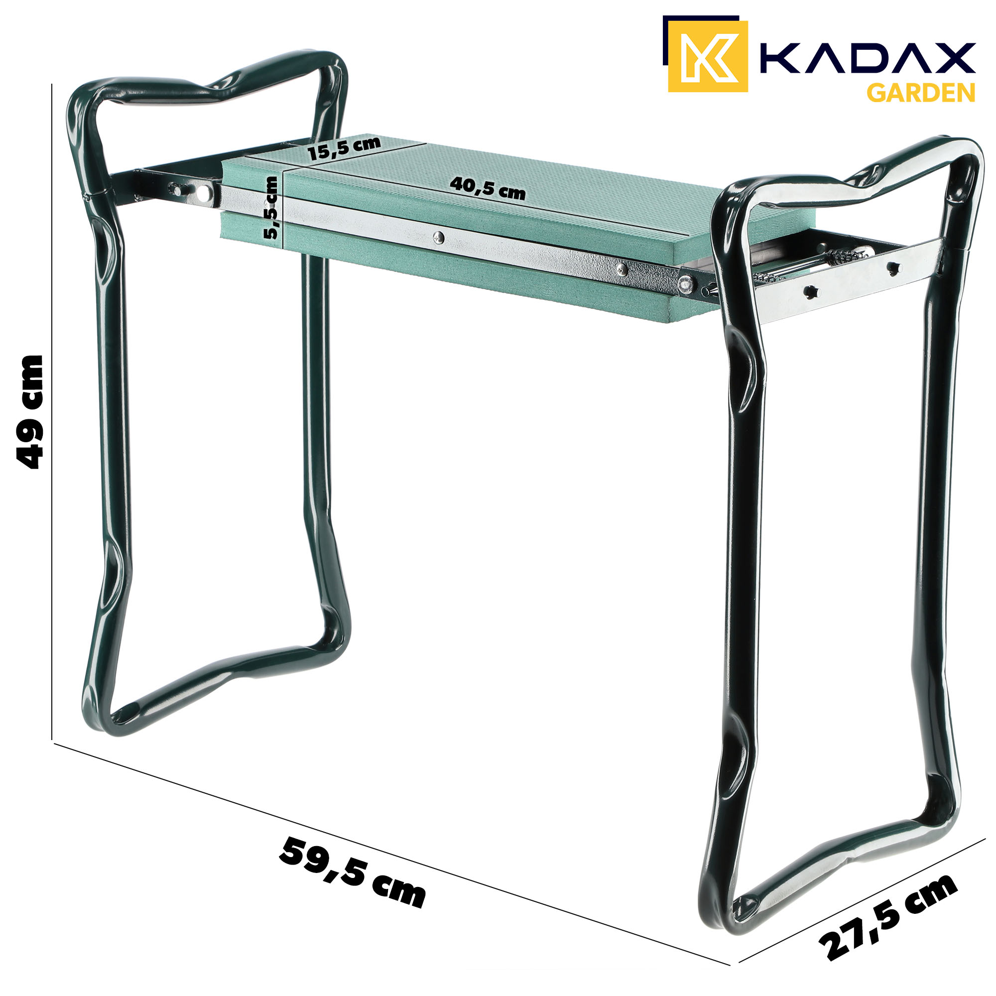Klęcznik ogrodowy 2w1 Talla zielony