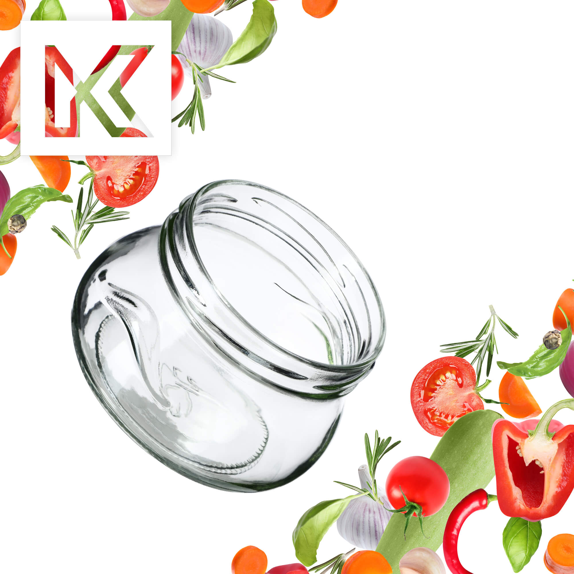 Słoiki na przetwory Raja 300ml 50szt fi 82 mm + wieczka "Drób"
