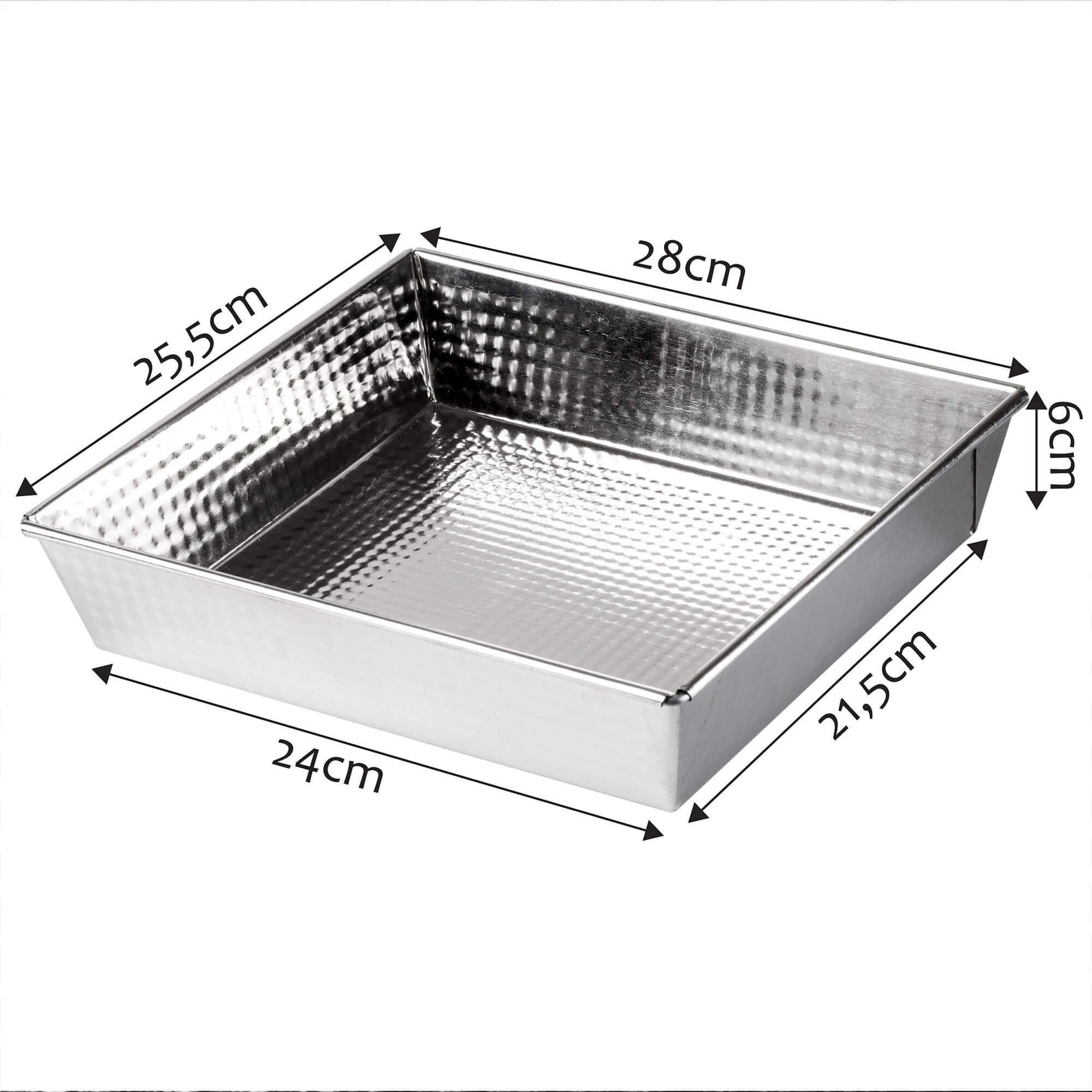 Blacha do pieczenia Minto 28 cm srebrna