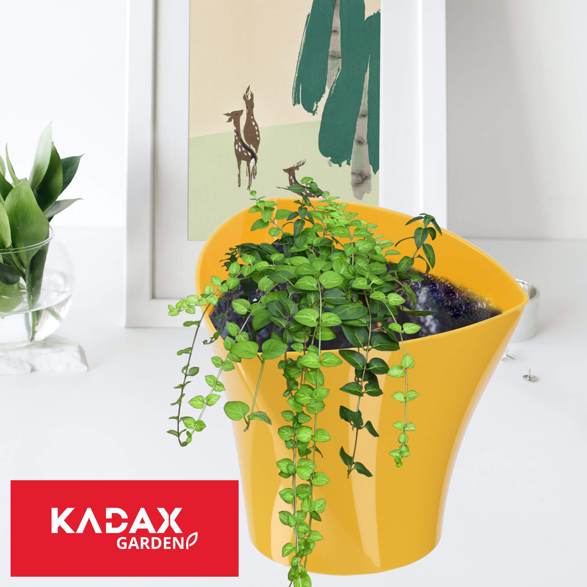Doniczka na kwiaty Sisco 15 cm, żółta