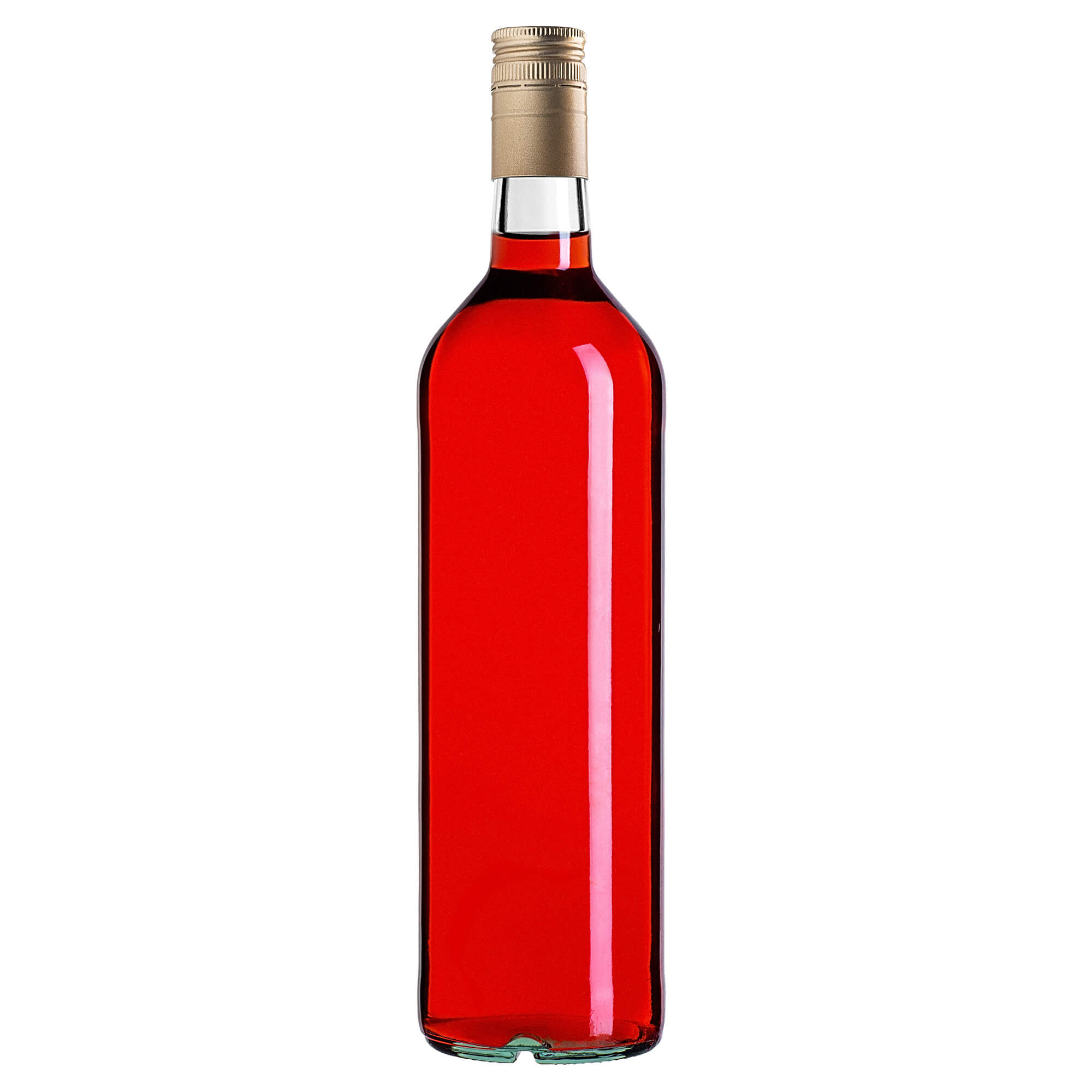 Szklana butelka Monopol 1000ml z długą złotą zakrętką 1 szt.