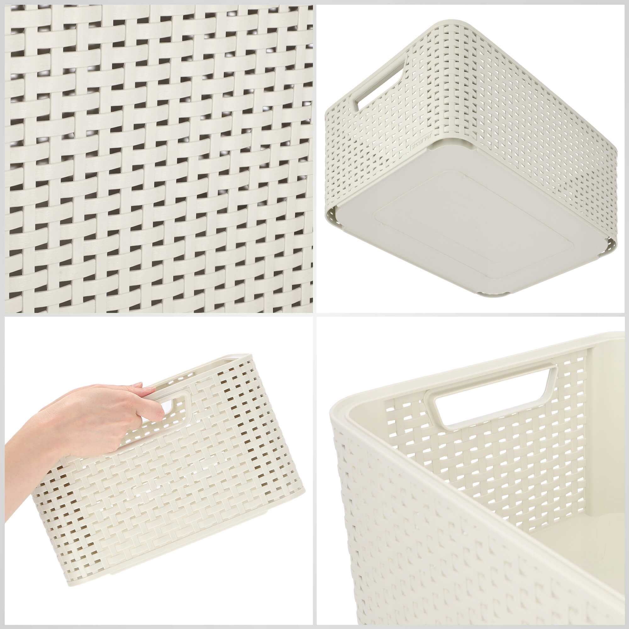 Pojemnik do przechowywania 18L Curver Style, kremowy