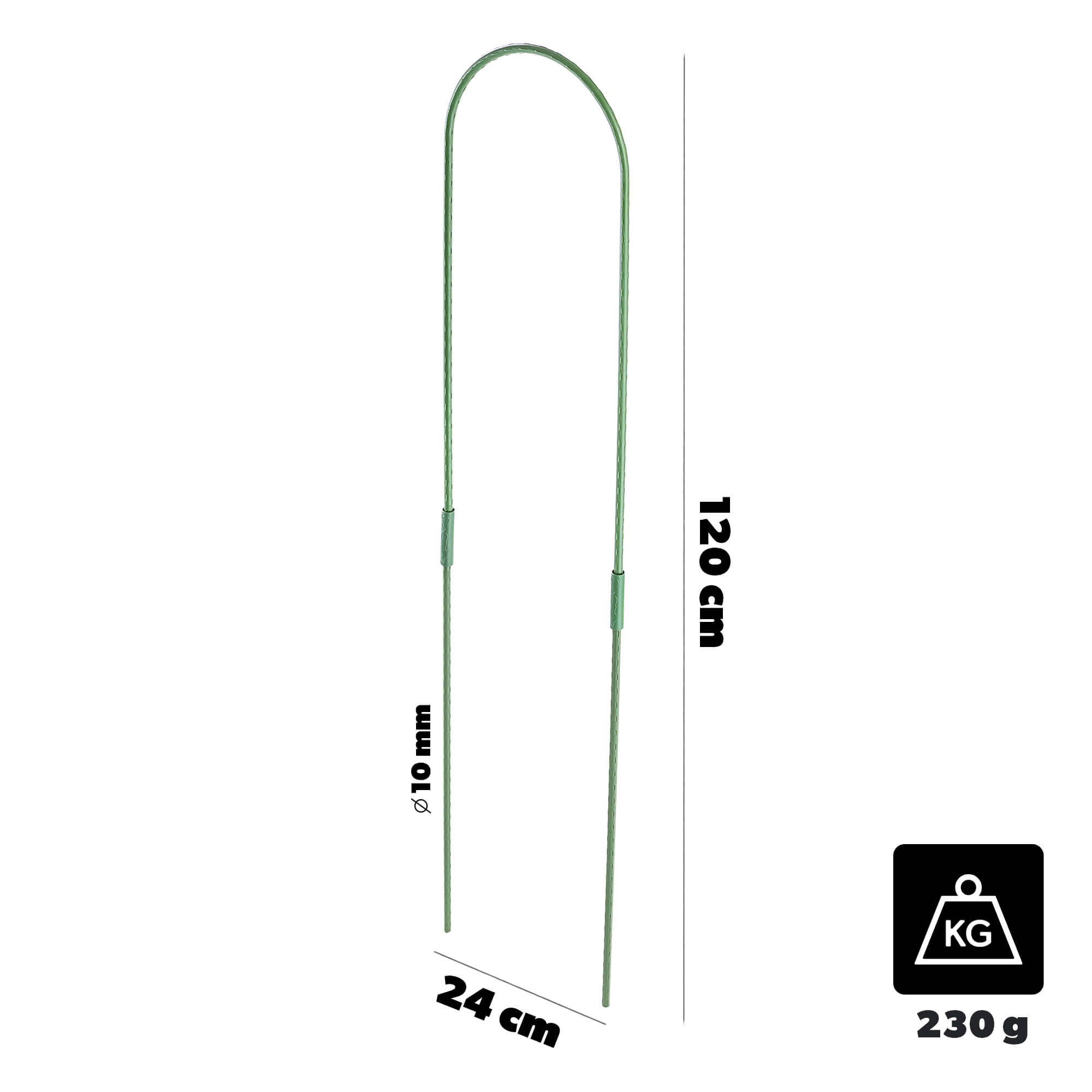 Podpora ogrodowa łukowa Arnage 24 x 120 cm 20 szt.