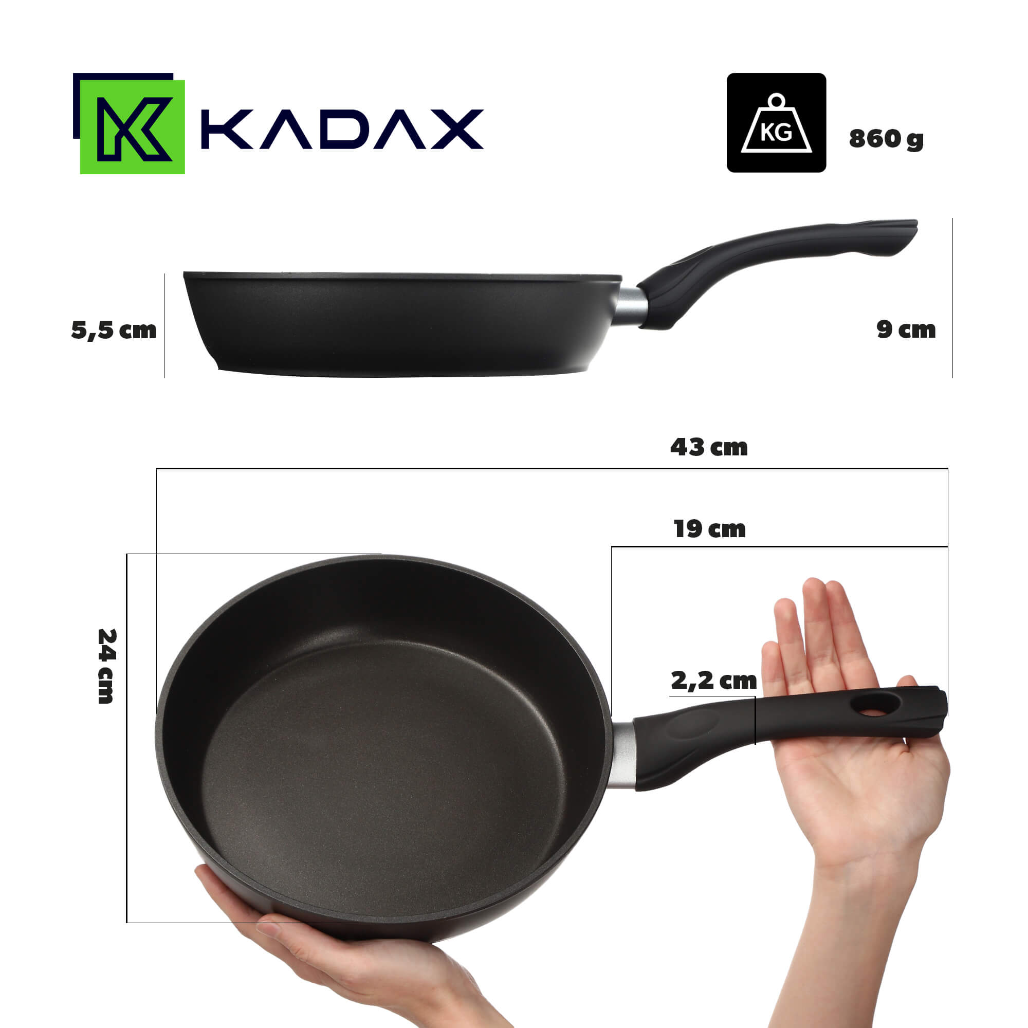 Patelnia z powłoką nieprzywierającą Garsas 24 cm