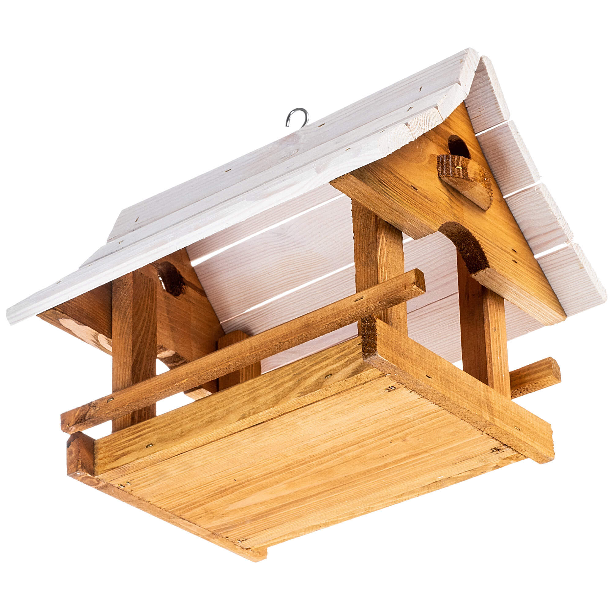 Karmnik dla ptaków Arbis domek 30 x 25 cm naturalny-biały