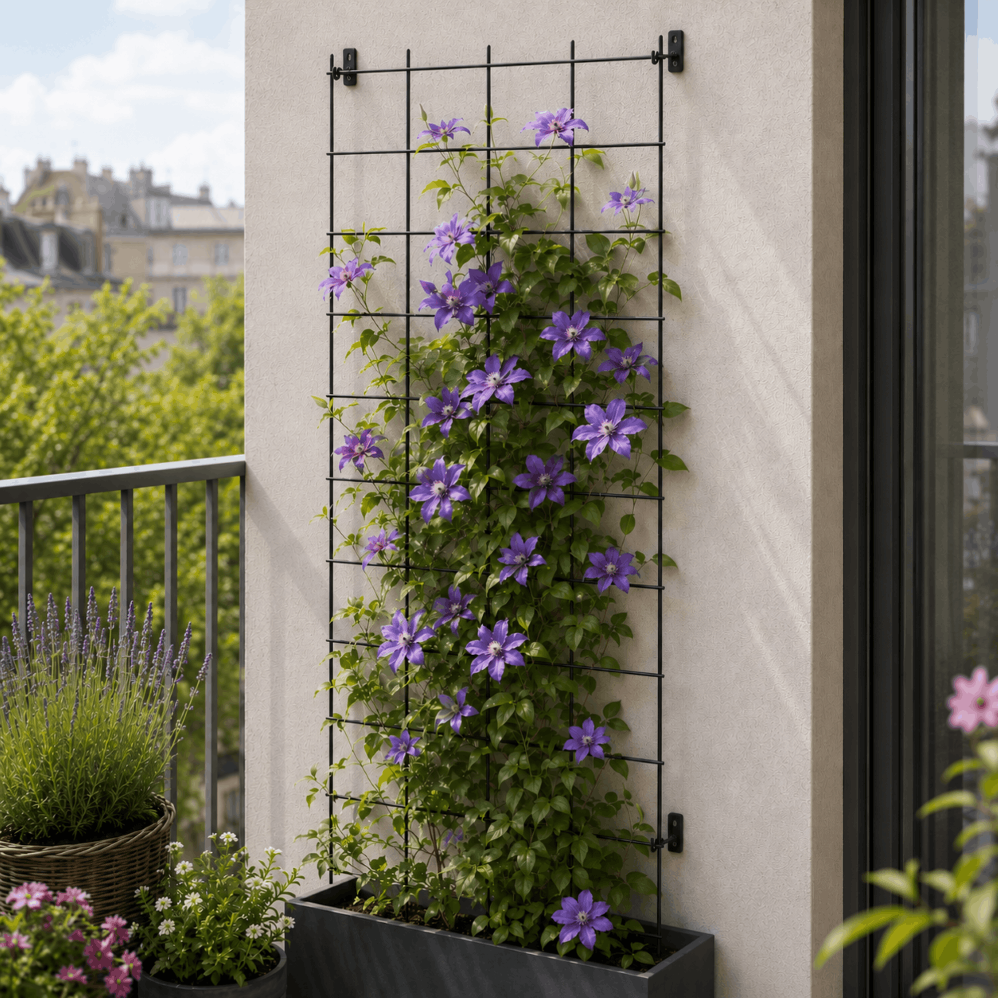 Pergola metalowa na kwiaty 170 x 65 cm