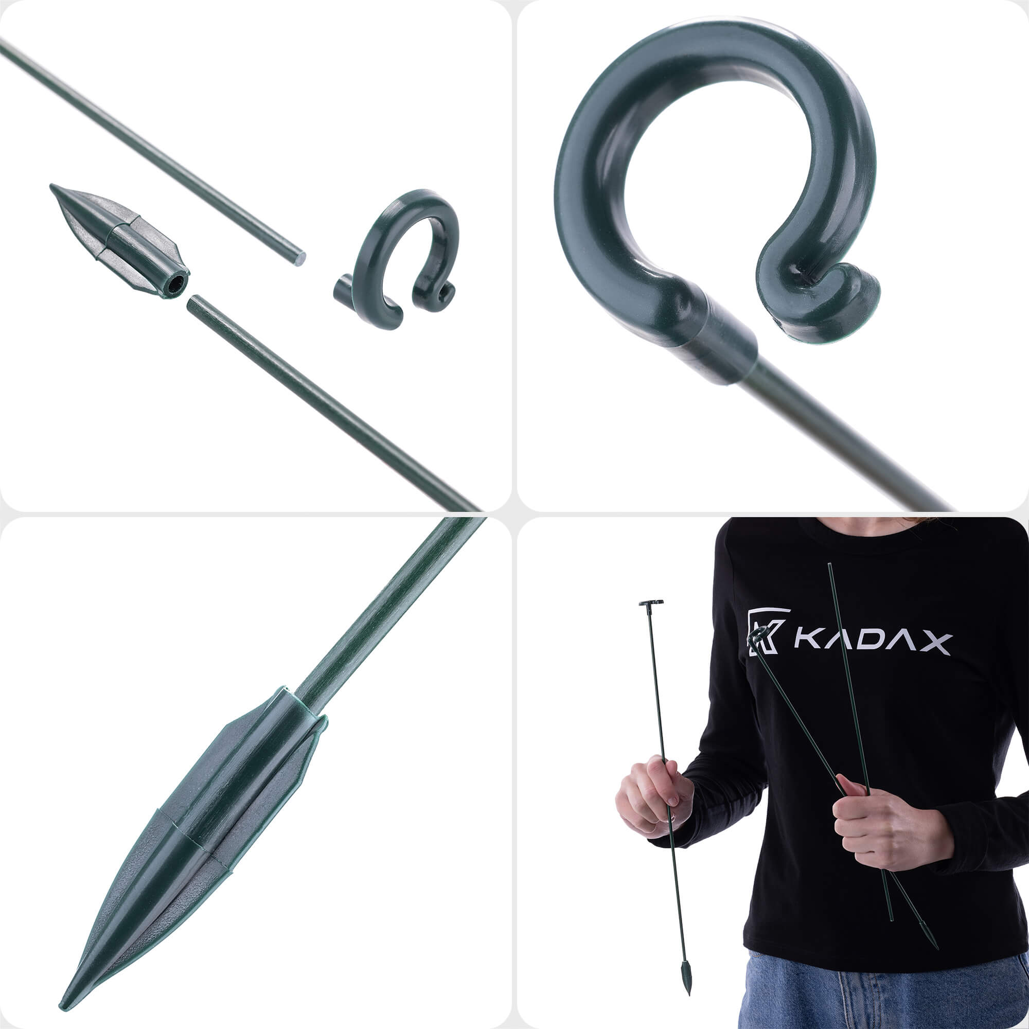 Podpora do roślin Condat 38 cm zielona 20 szt.