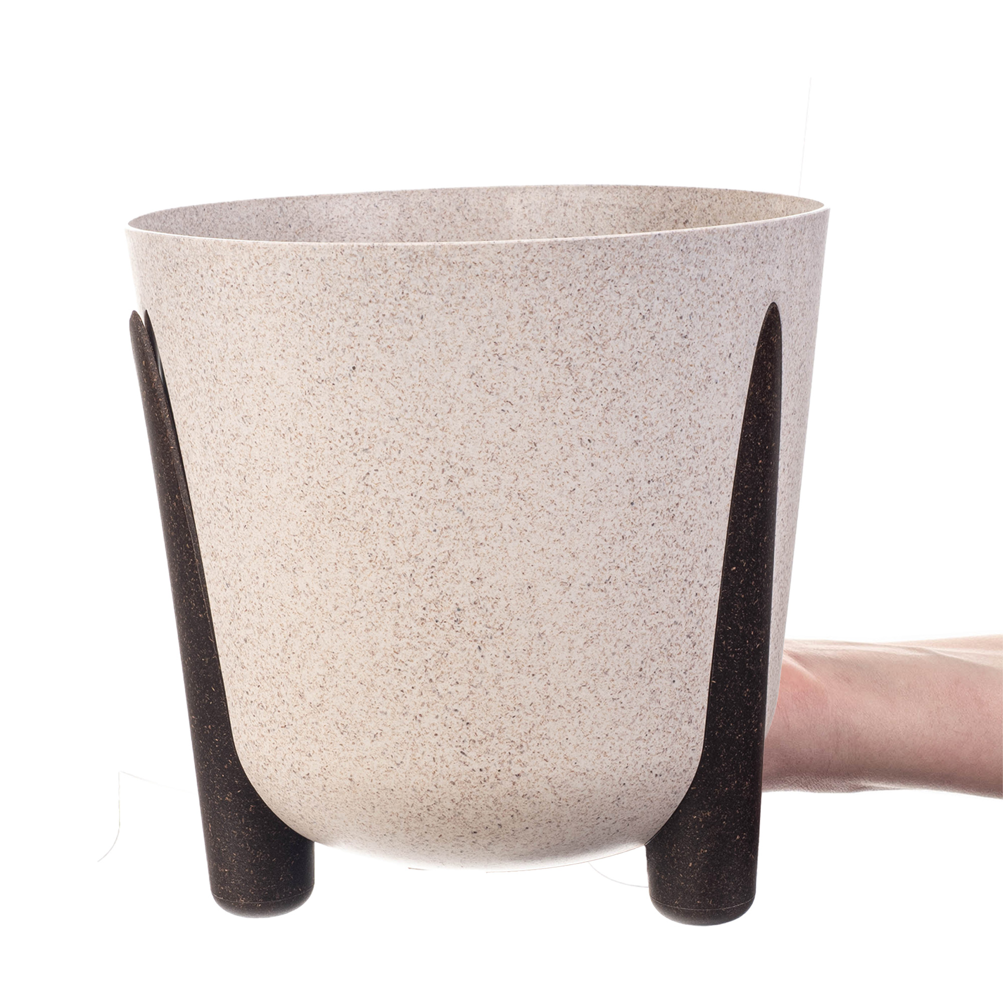 Doniczka osłonka Nauze 18cm biała
