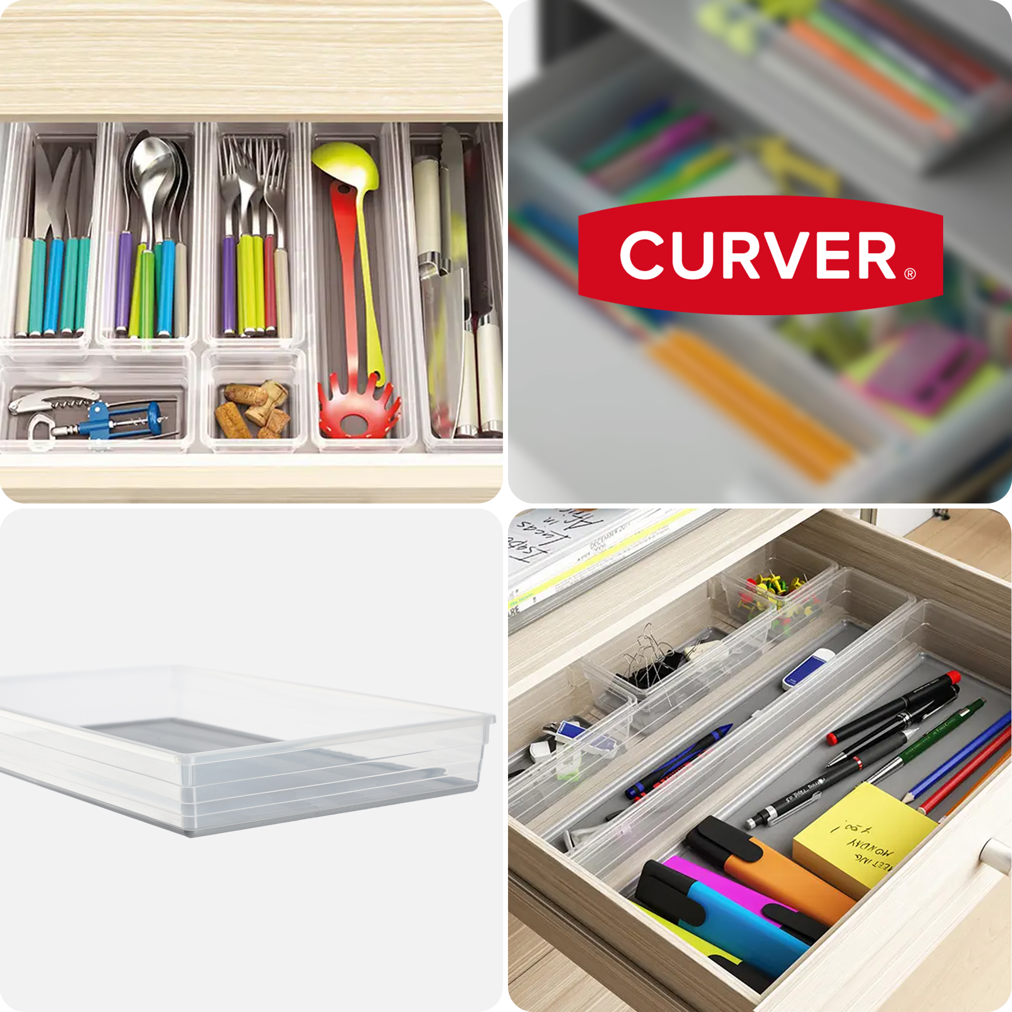 Organizer do szuflady Curver Sistemo 39 x 24 cm