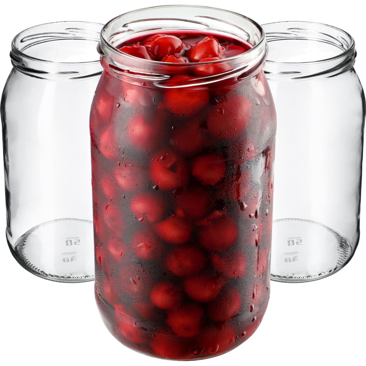 Słoiki na przetwory Niva 760ml fi 82 mm 8szt + wieczko Pszczoła