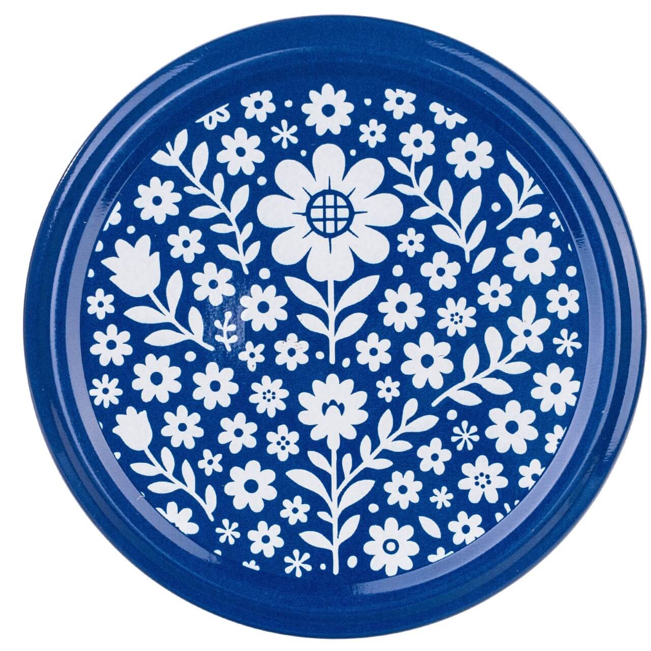 Słoiki na przetwory Maki 540ml fi 82 mm 24szt + wieczka "Niebieski folklor"