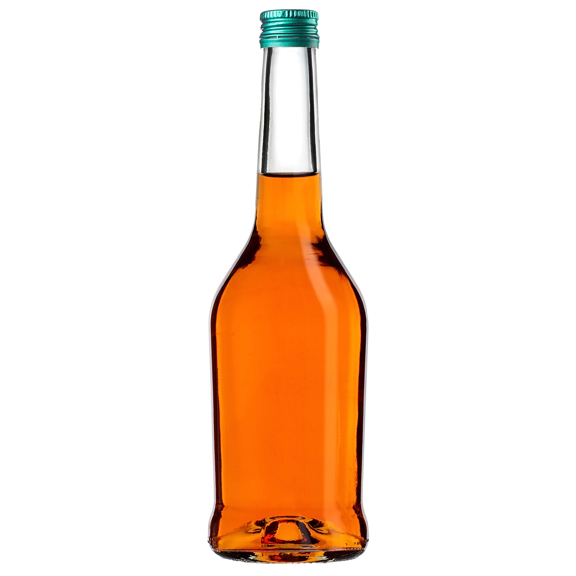 Szklana butelka na nalewkę Loiret 500ml z zieloną zakrętką 10 szt.