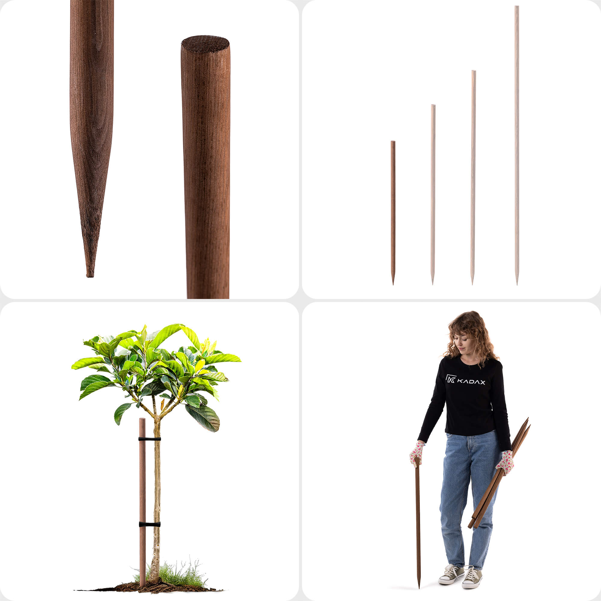 Podpora do roślin drewniana Utre palik impregnowany 23 mm x 80 cm 1 szt.
