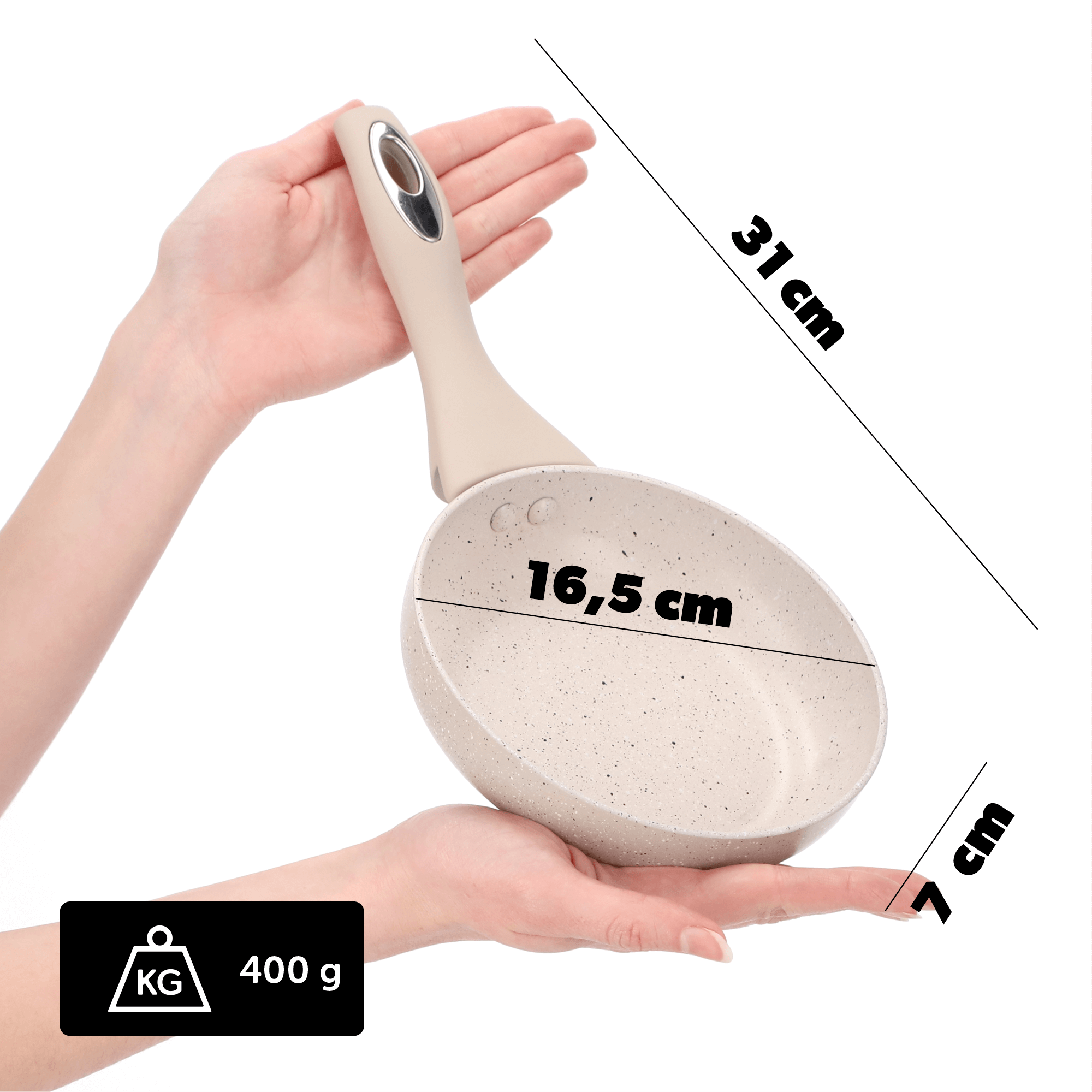 Patelnia z powłoką nieprzywierającą 16 cm