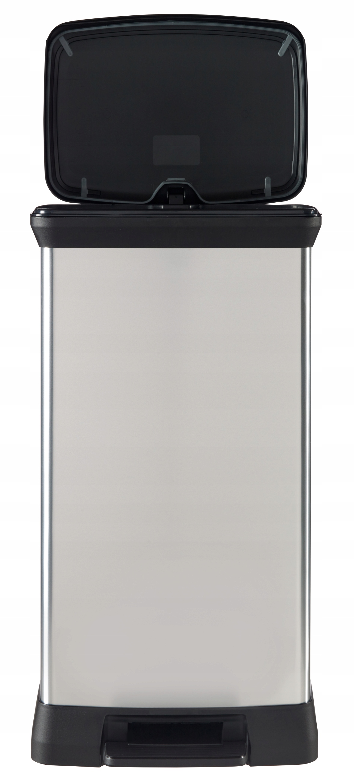 Kosz na śmieci 50L Curver Deco Bin, metalizowany