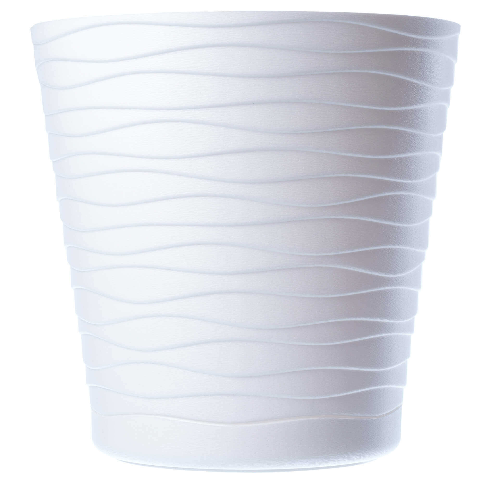 Doniczka z podstawką Greve 19 cm, biała