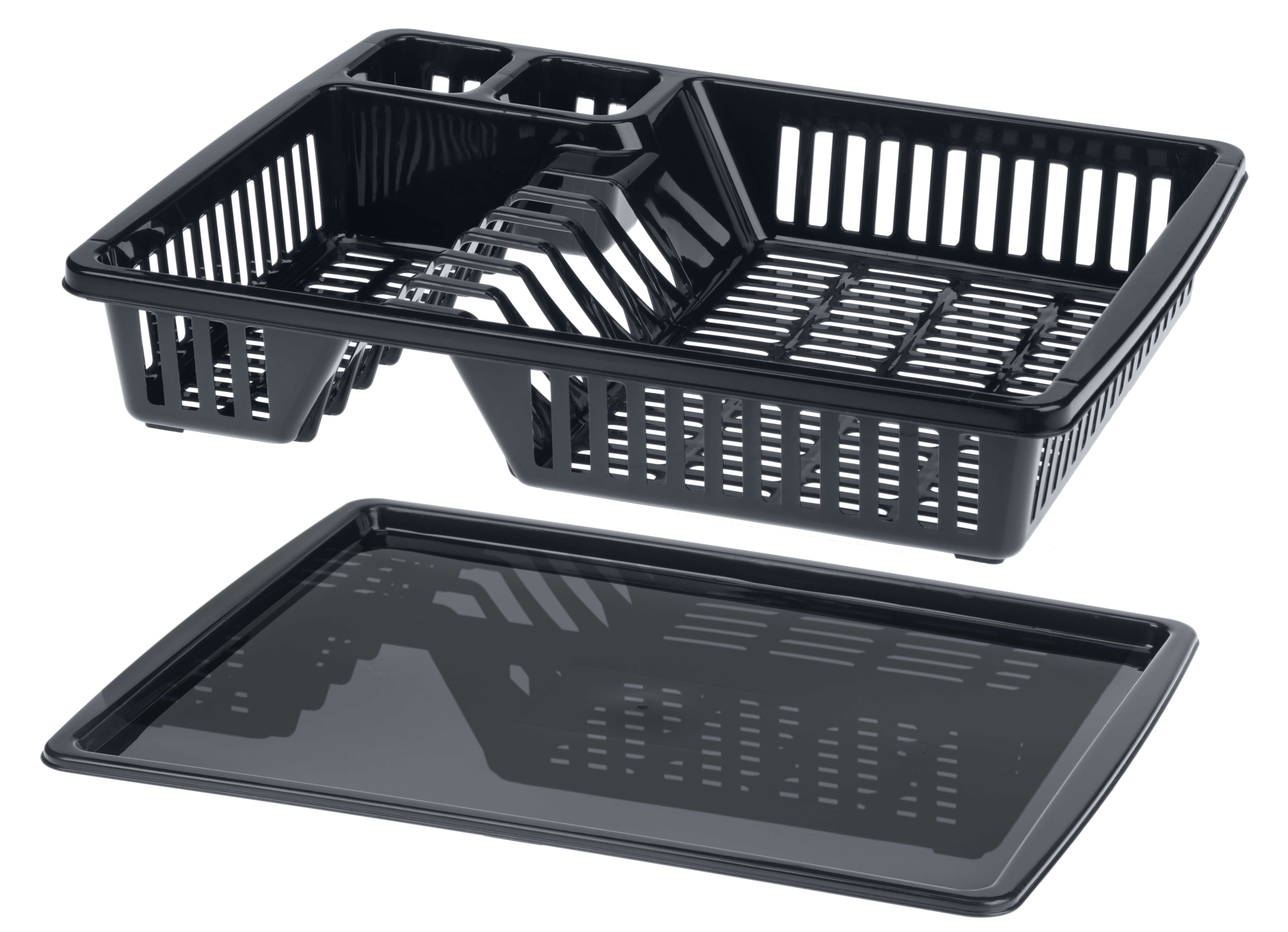 Suszarka do naczyń Jelsi 38 cm z ociekaczem, antracyt