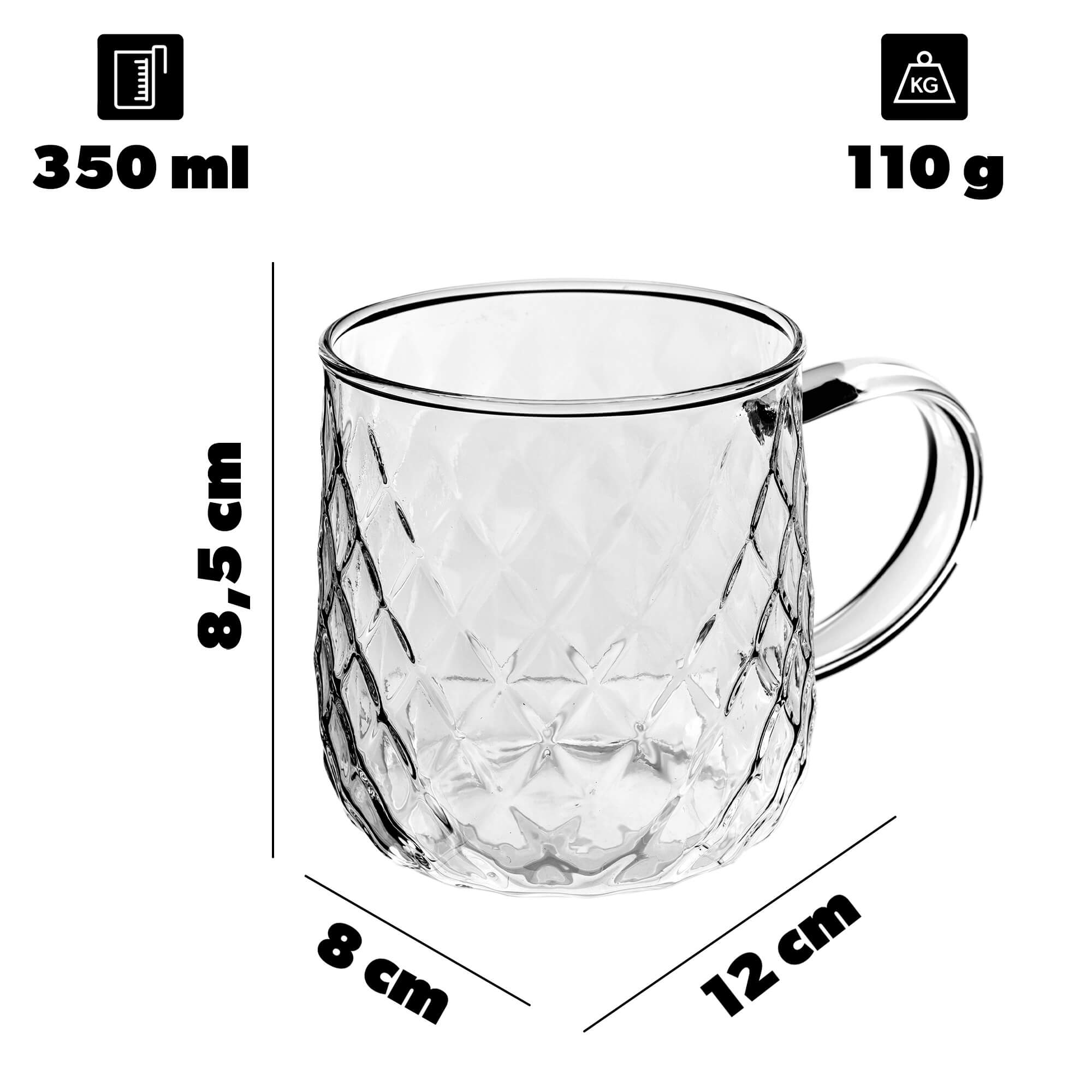 Szklanki do herbaty Rovale 350ml 2szt